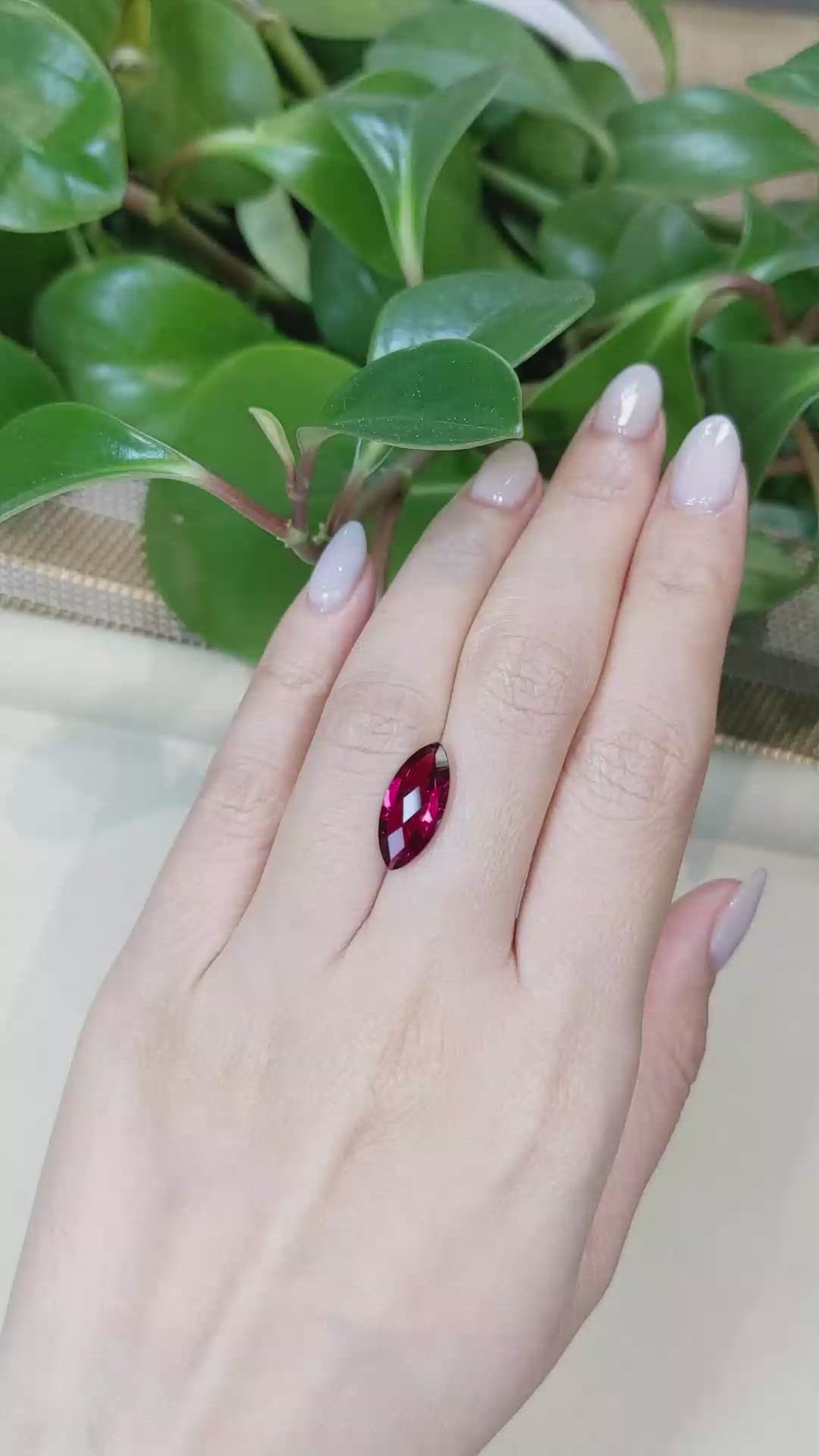 3.21 Ct. Rubellite Tourmaline from Brazil Size Video