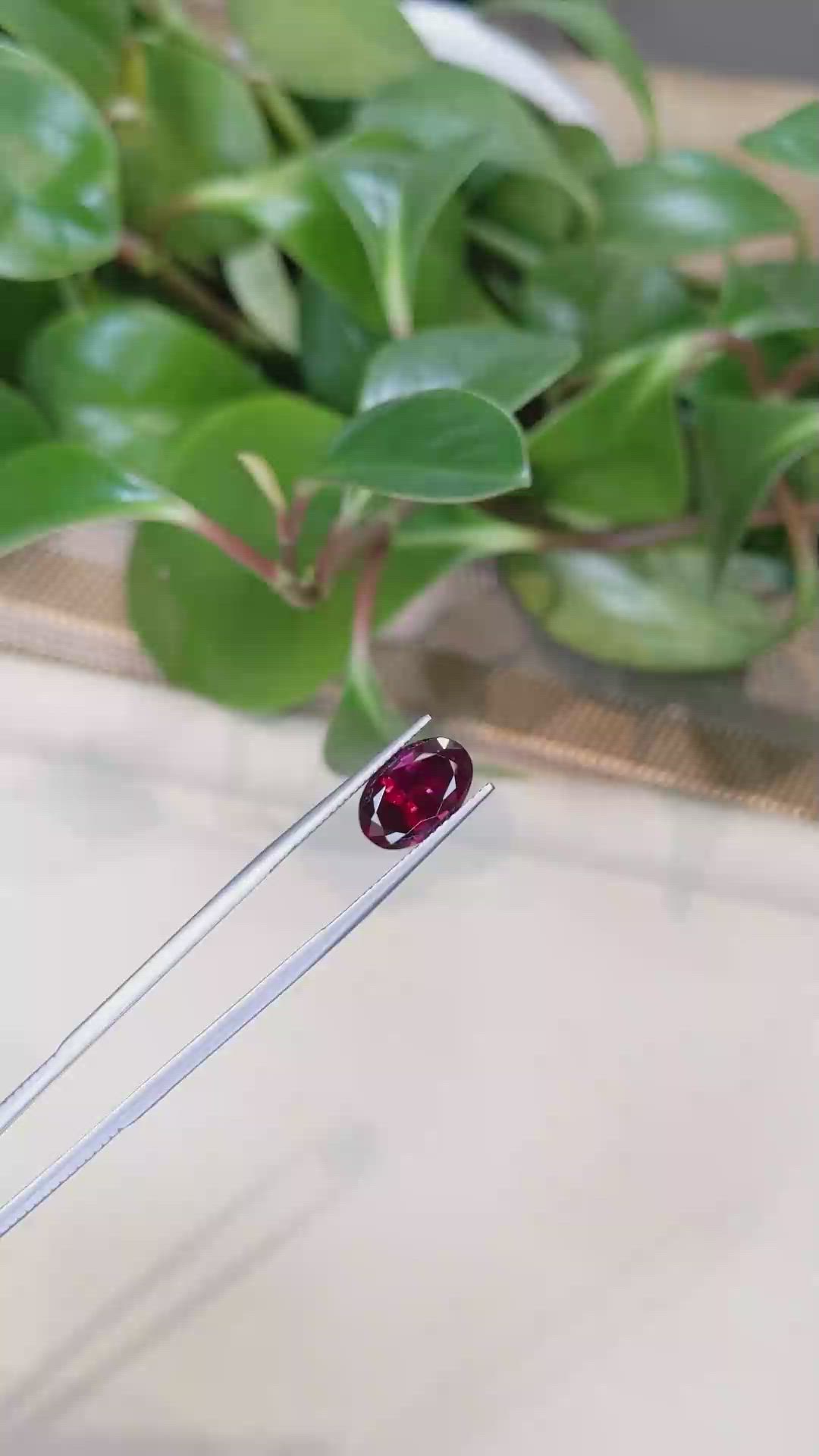 4.57 Ct. Rubellite Tourmaline from Brazil Size Video