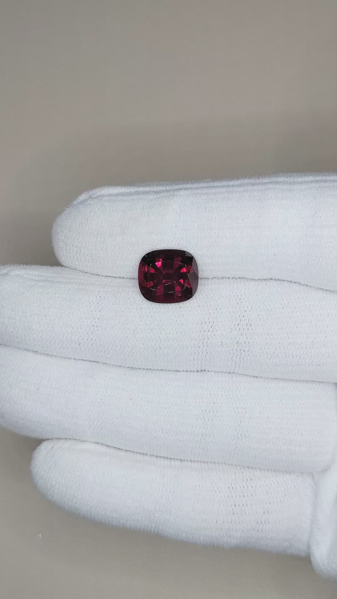 3.69 Ct. Rubellite Tourmaline from Brazil Size Video