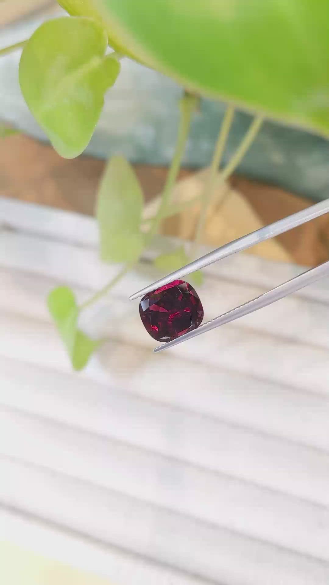 3.69 Ct. Rubellite Tourmaline from Brazil Size Video