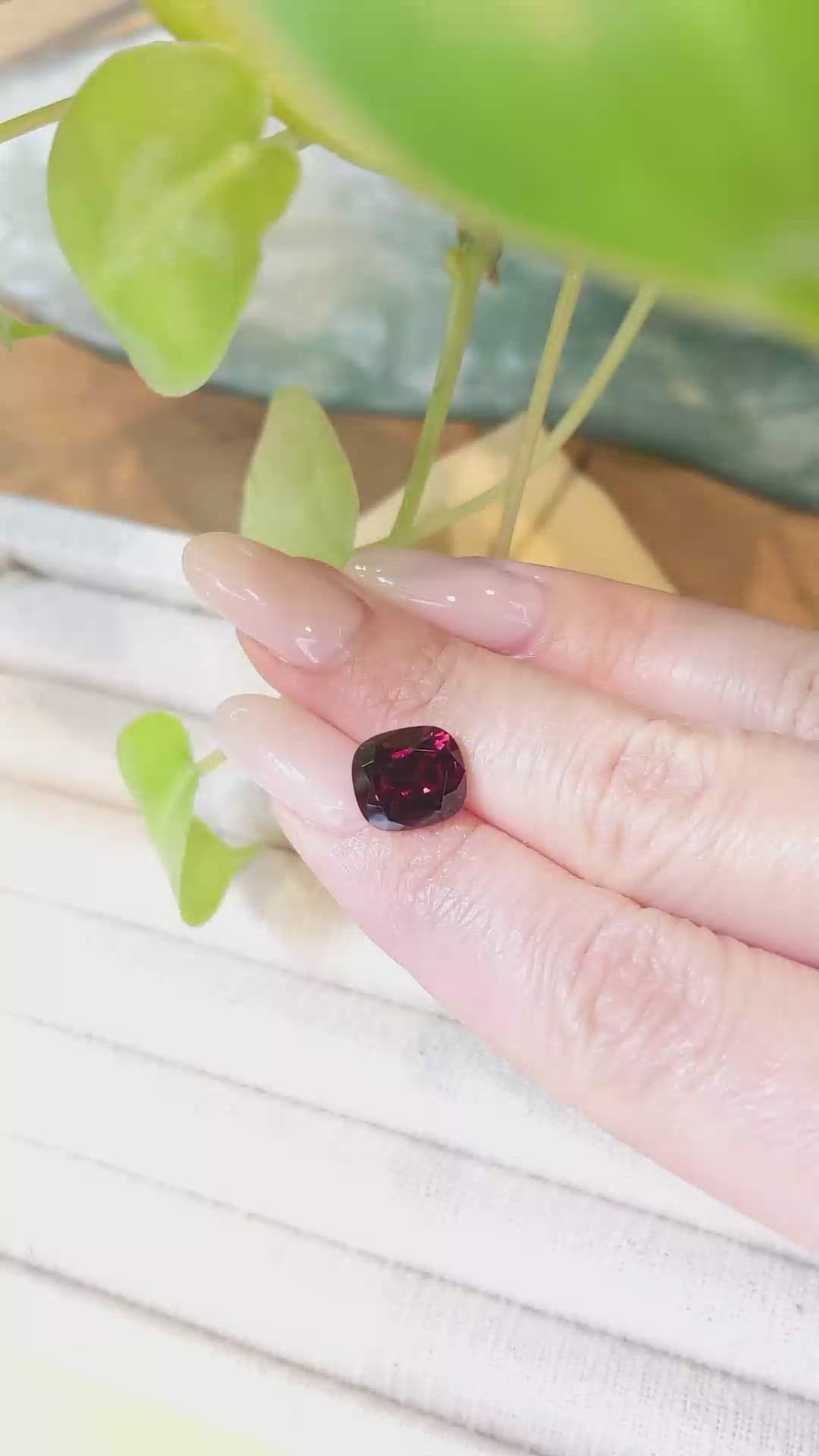 3.69 Ct. Rubellite Tourmaline from Brazil Size Video