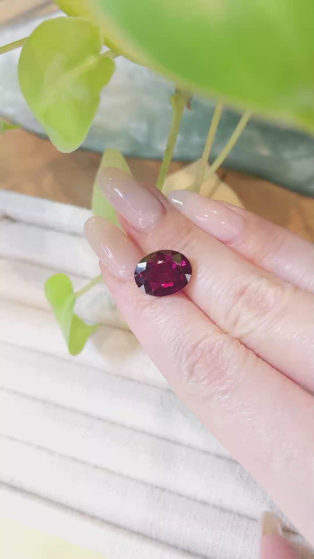 7.39 Ct. Rubellite Tourmaline from Brazil Size Video
