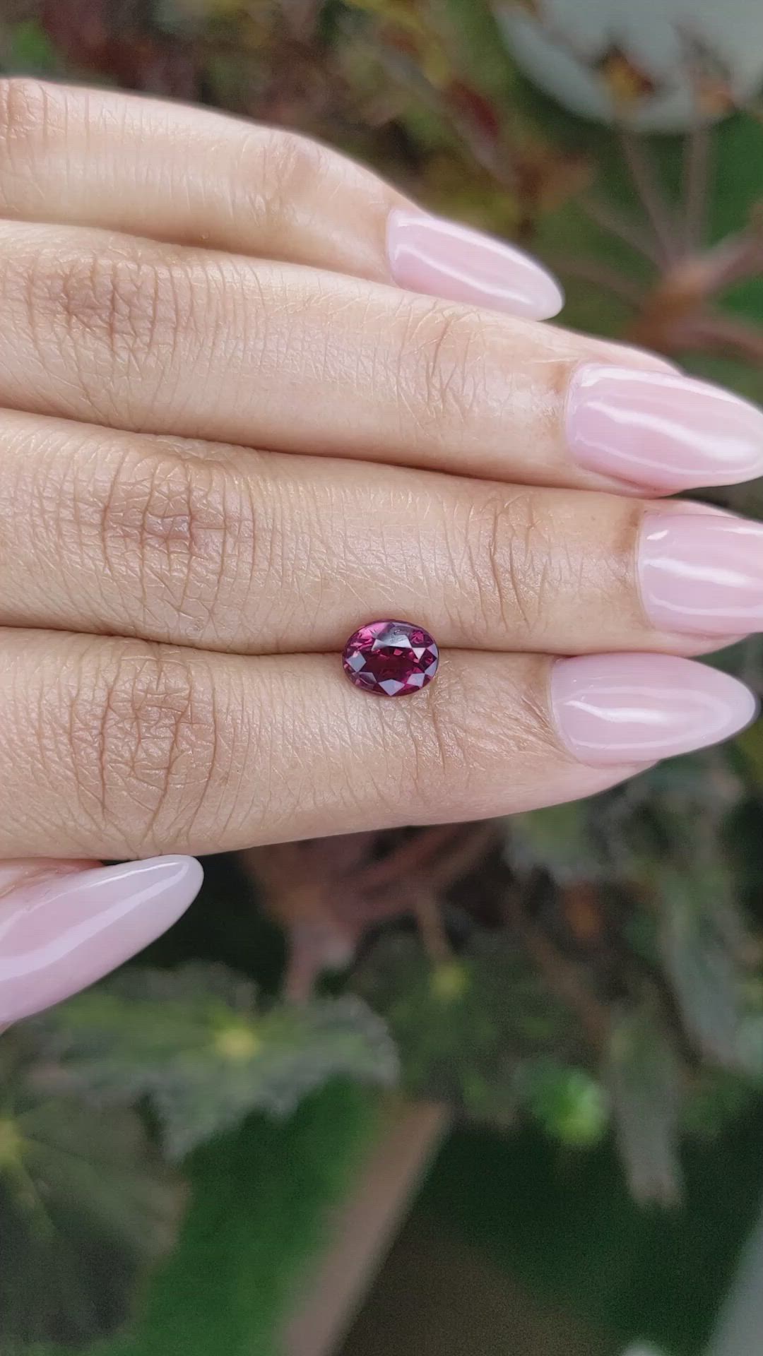 1.50 Ct. Garnet from Ceylon (Sri Lanka) Size Video