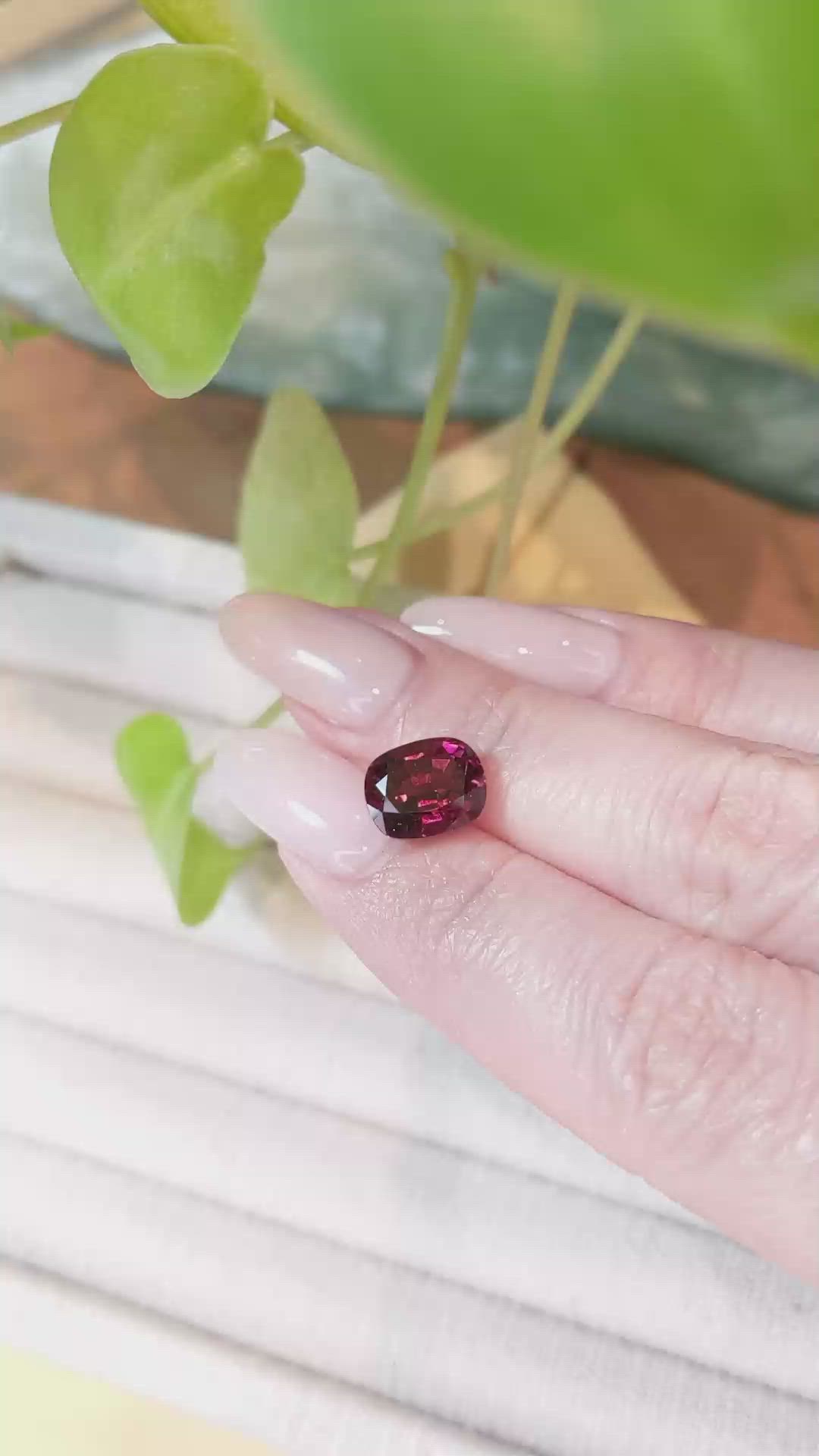 3.58 Ct. Rubellite Tourmaline from Brazil Size Video
