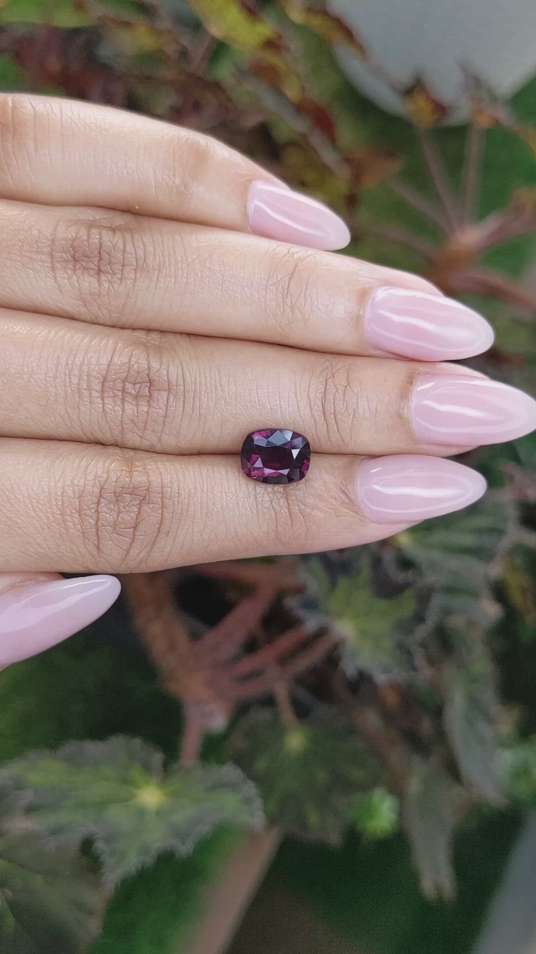 2.69 Ct. Garnet from Ceylon (Sri Lanka) Size Video