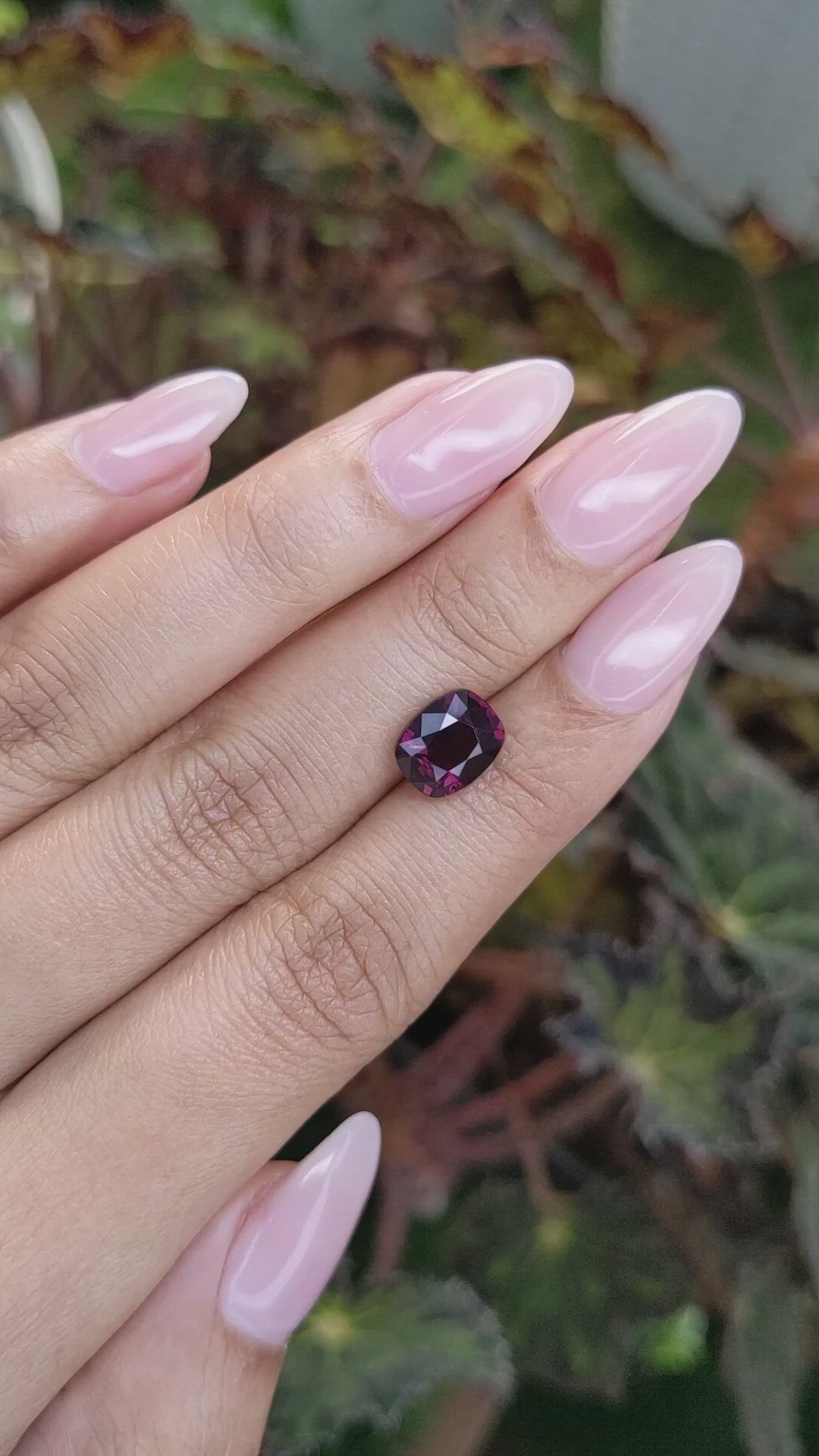 2.69 Ct. Garnet from Ceylon (Sri Lanka) Size Video