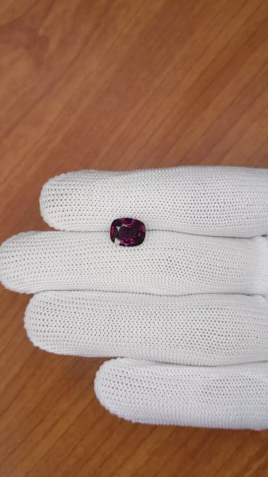 2.69 Ct. Garnet from Ceylon (Sri Lanka) Size Video