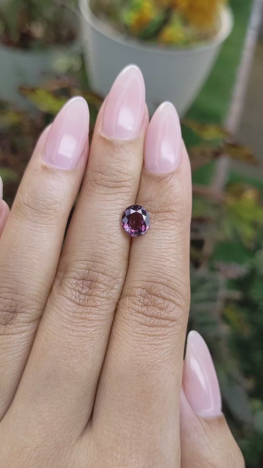 1.35 Ct. Spinel from Ceylon (Sri Lanka) Size Video