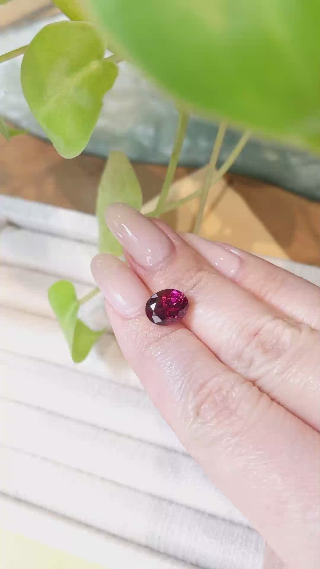 3.81 Ct. Rubellite Tourmaline from Brazil Size Video