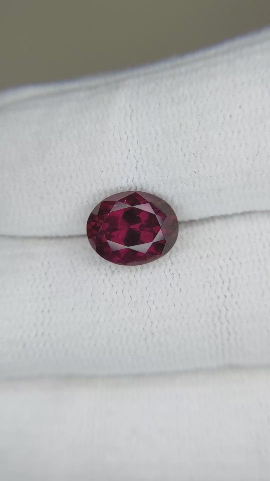 3.81 Ct. Rubellite Tourmaline from Brazil Size Video