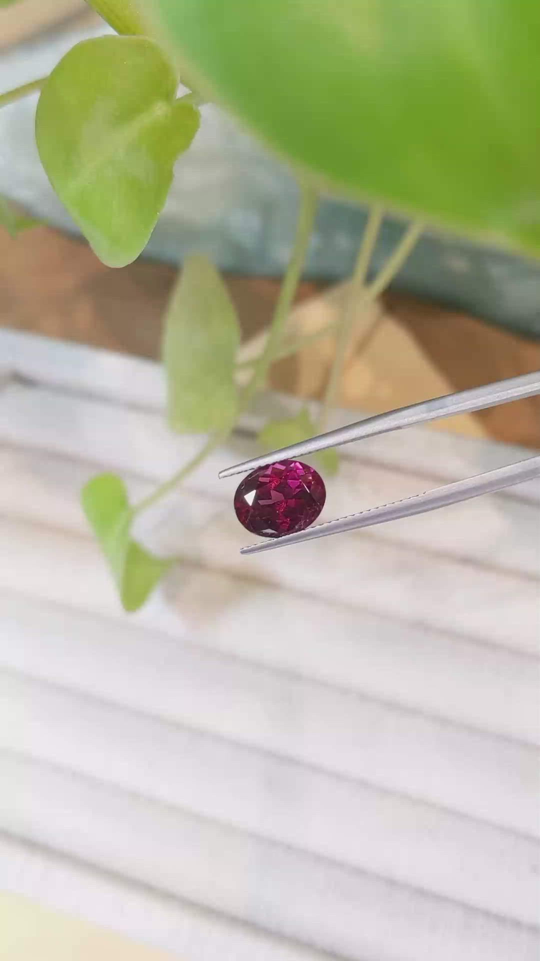 3.81 Ct. Rubellite Tourmaline from Brazil Size Video
