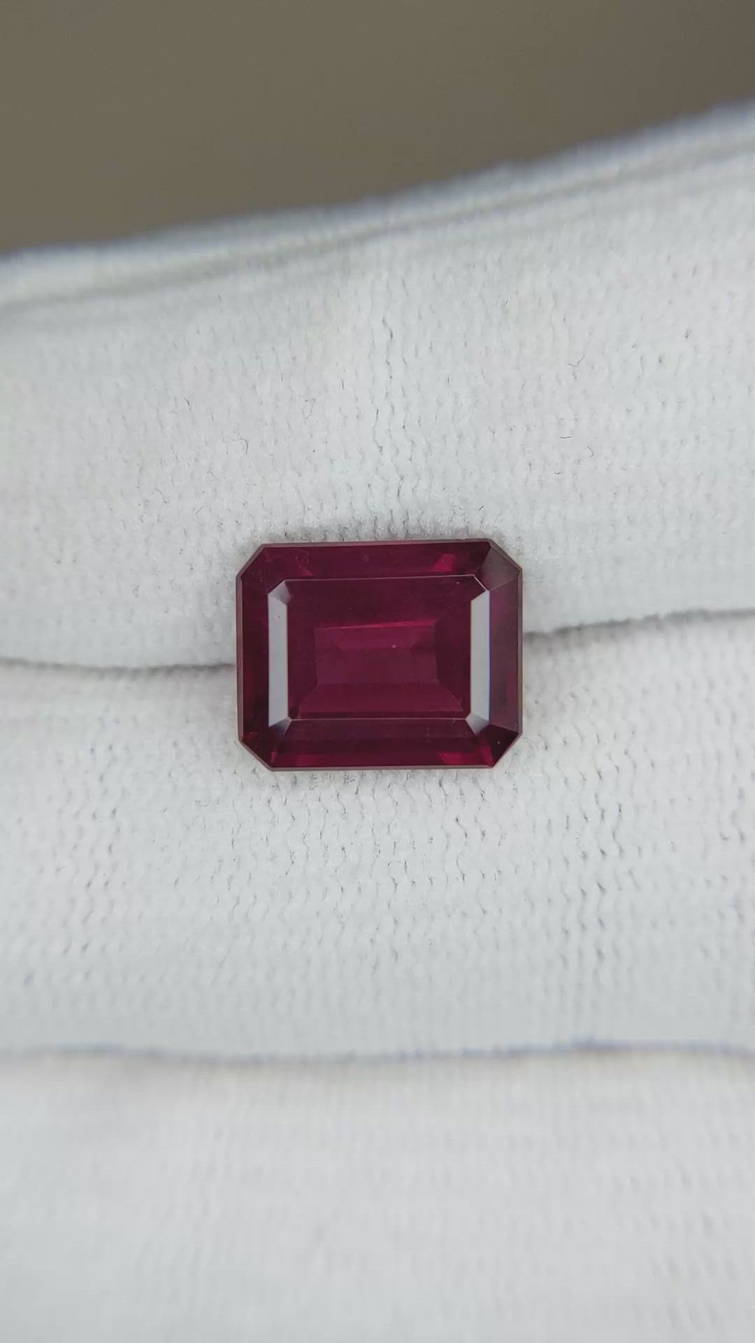5.26 Ct. Rubellite Tourmaline from Brazil Size Video