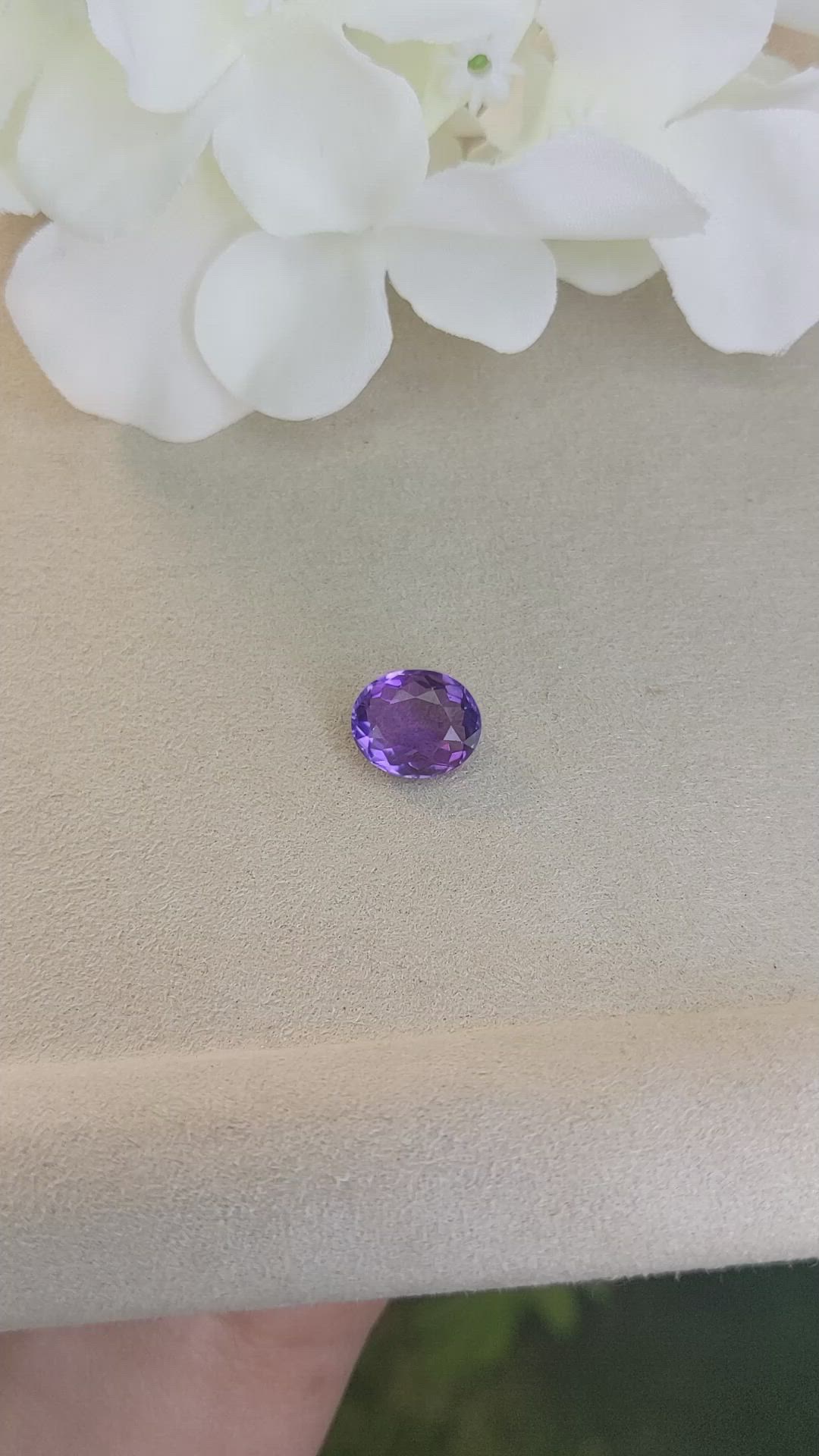 3.97 Ct. Amethyst from Ceylon (Sri Lanka) Size Video