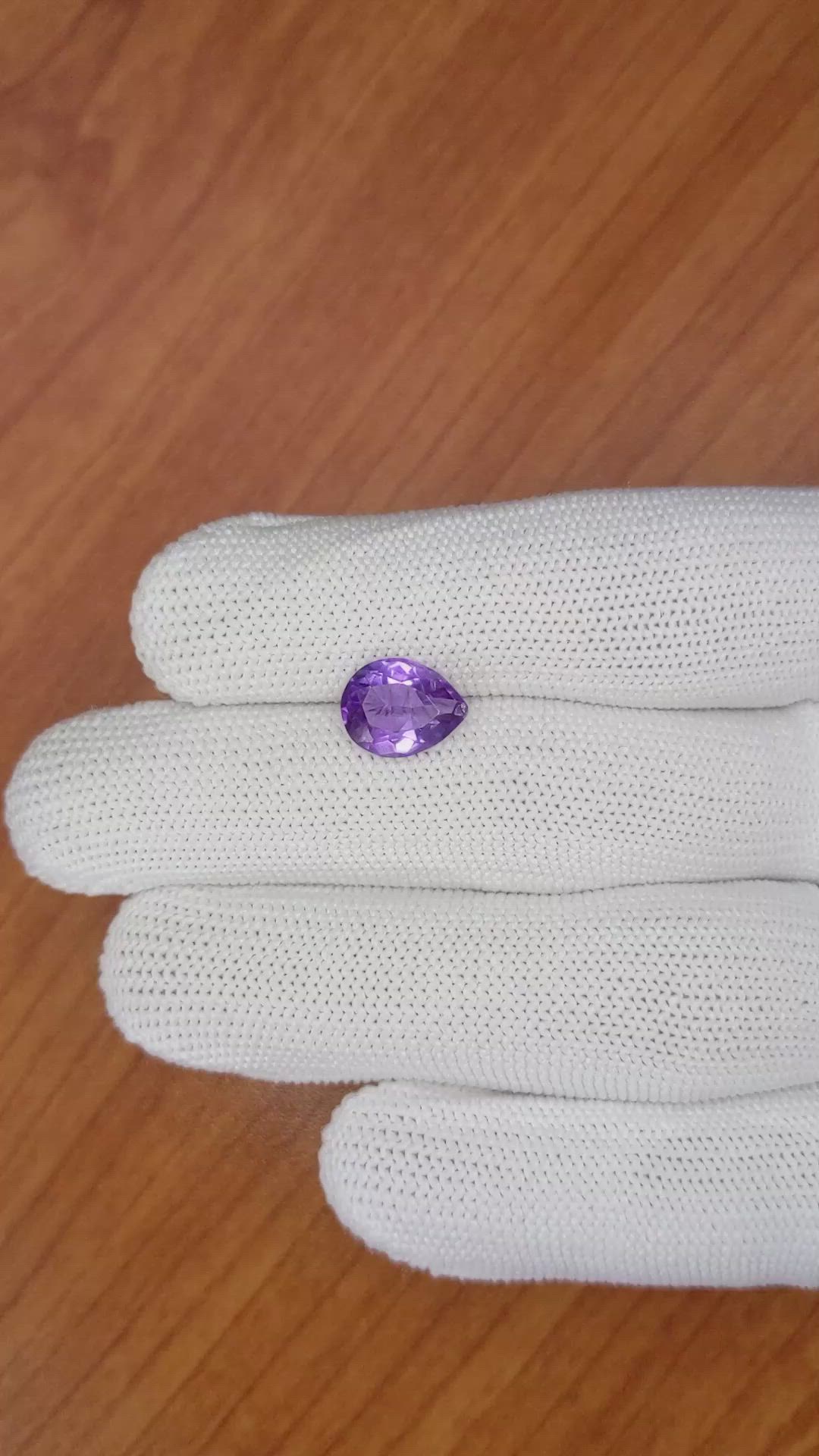 2.26 Ct. Amethyst from Ceylon (Sri Lanka) Size Video