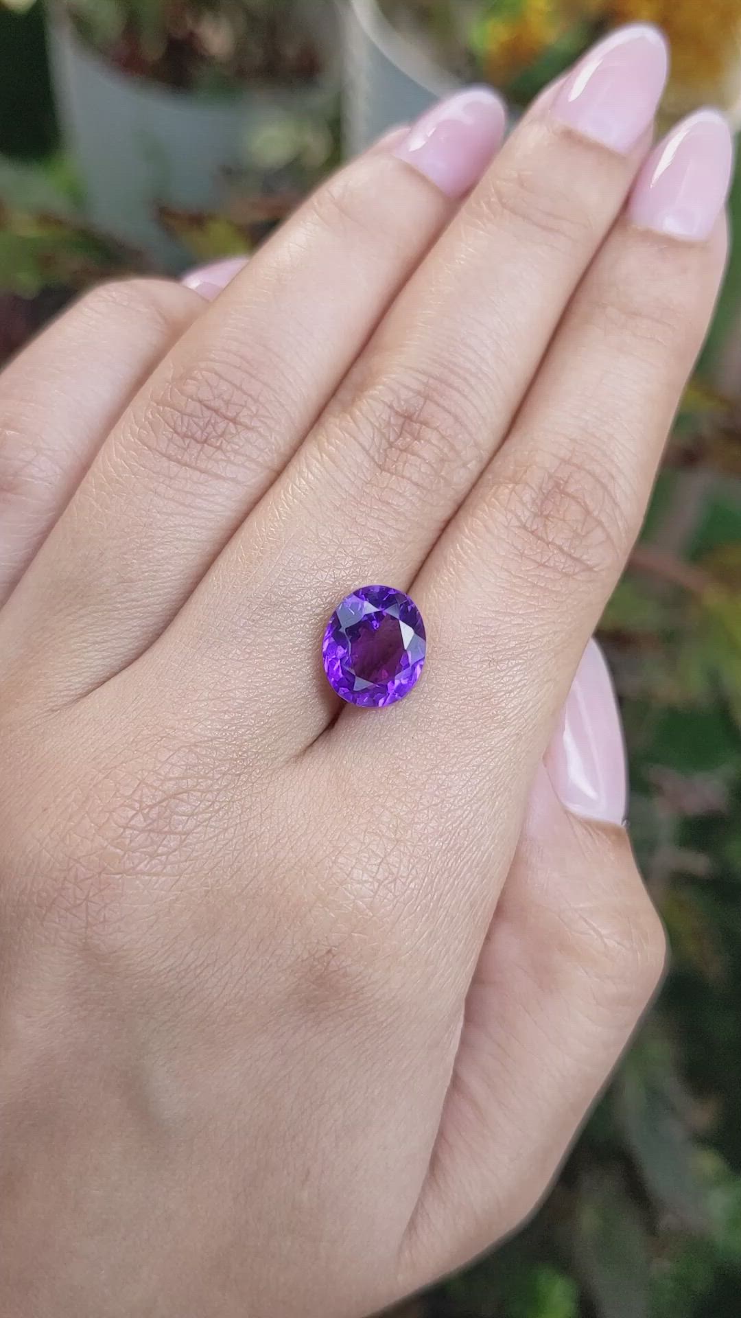 2.82 Ct. Amethyst from Ceylon (Sri Lanka) Size Video