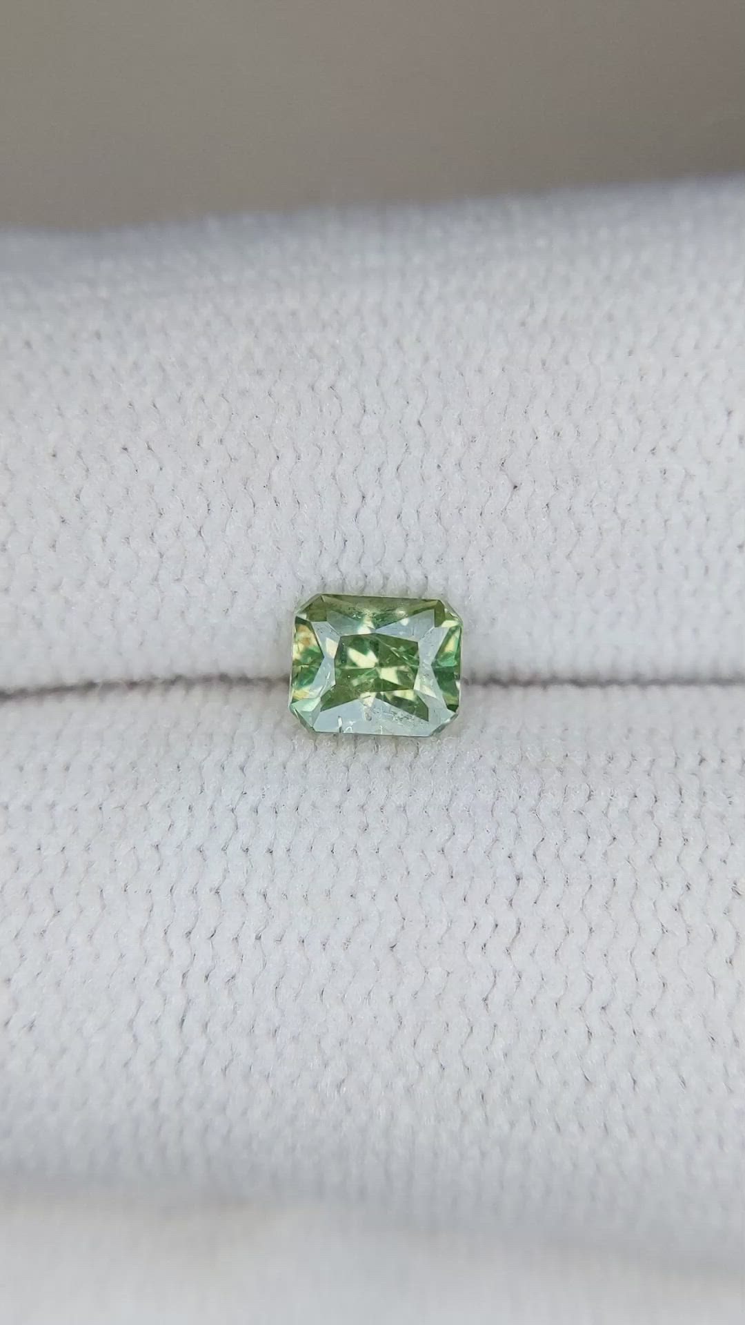 0.55 Ct. Demantoid Garnet from Namibia Size Video