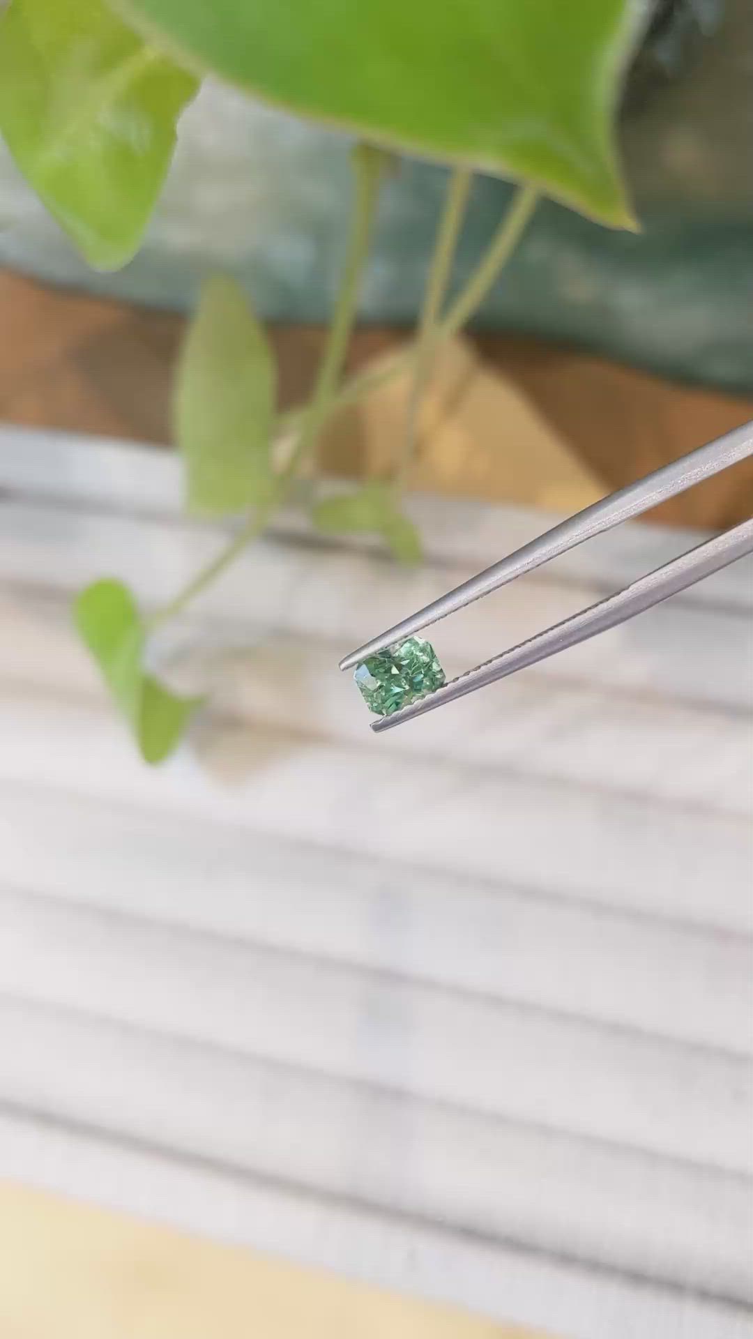 0.61 Ct. Demantoid Garnet from Namibia Size Video