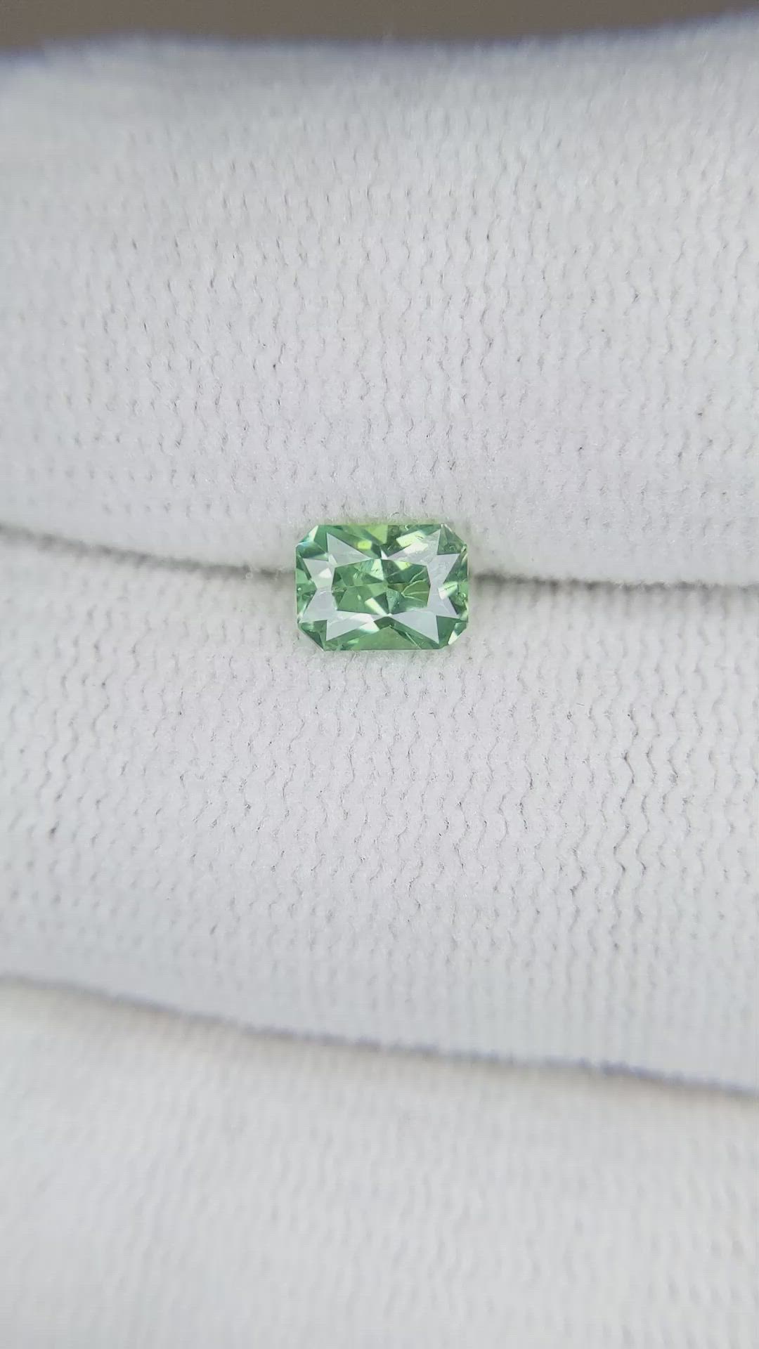 0.61 Ct. Demantoid Garnet from Namibia Size Video