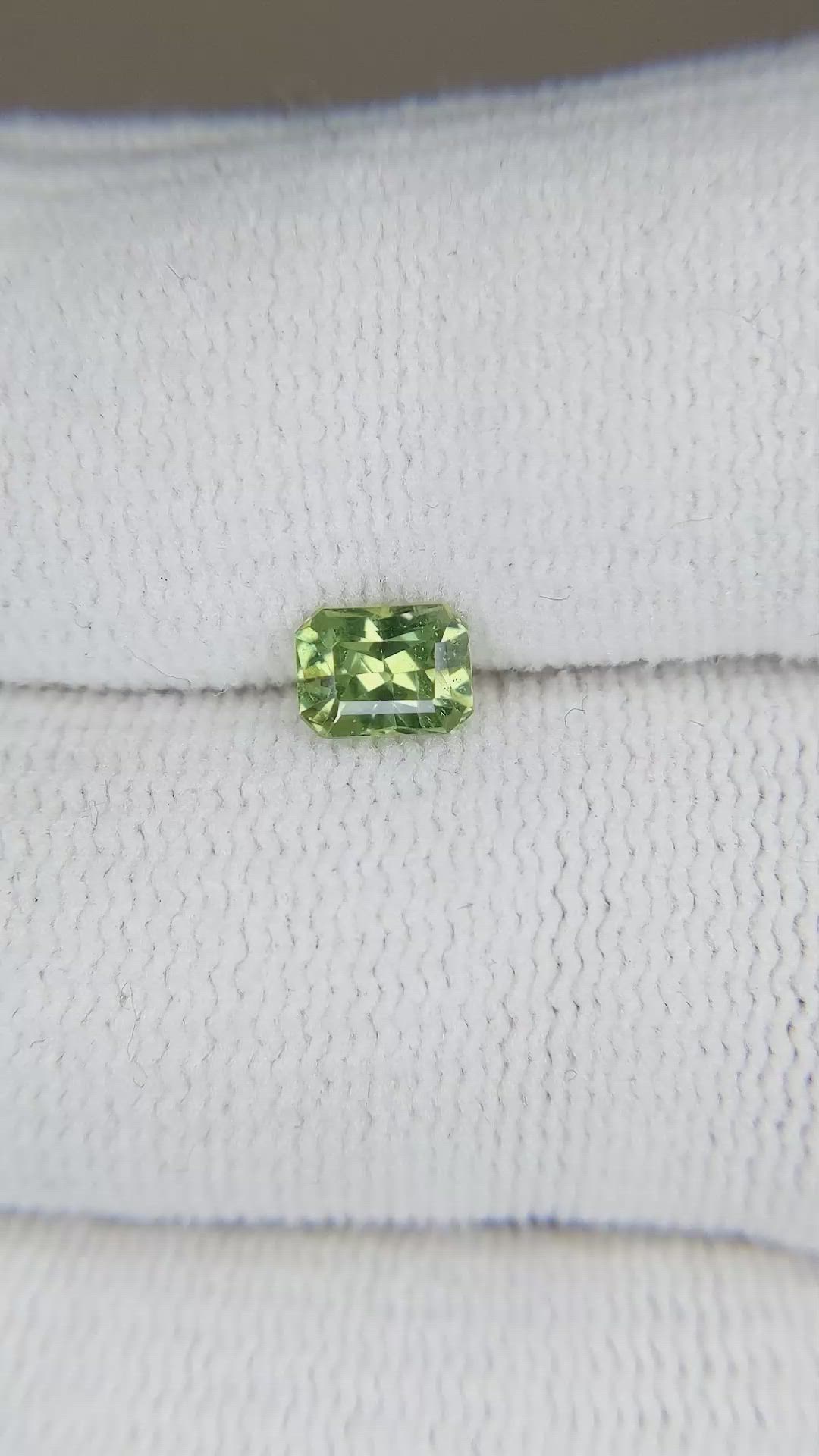 0.64 Ct. Demantoid Garnet from Namibia Size Video