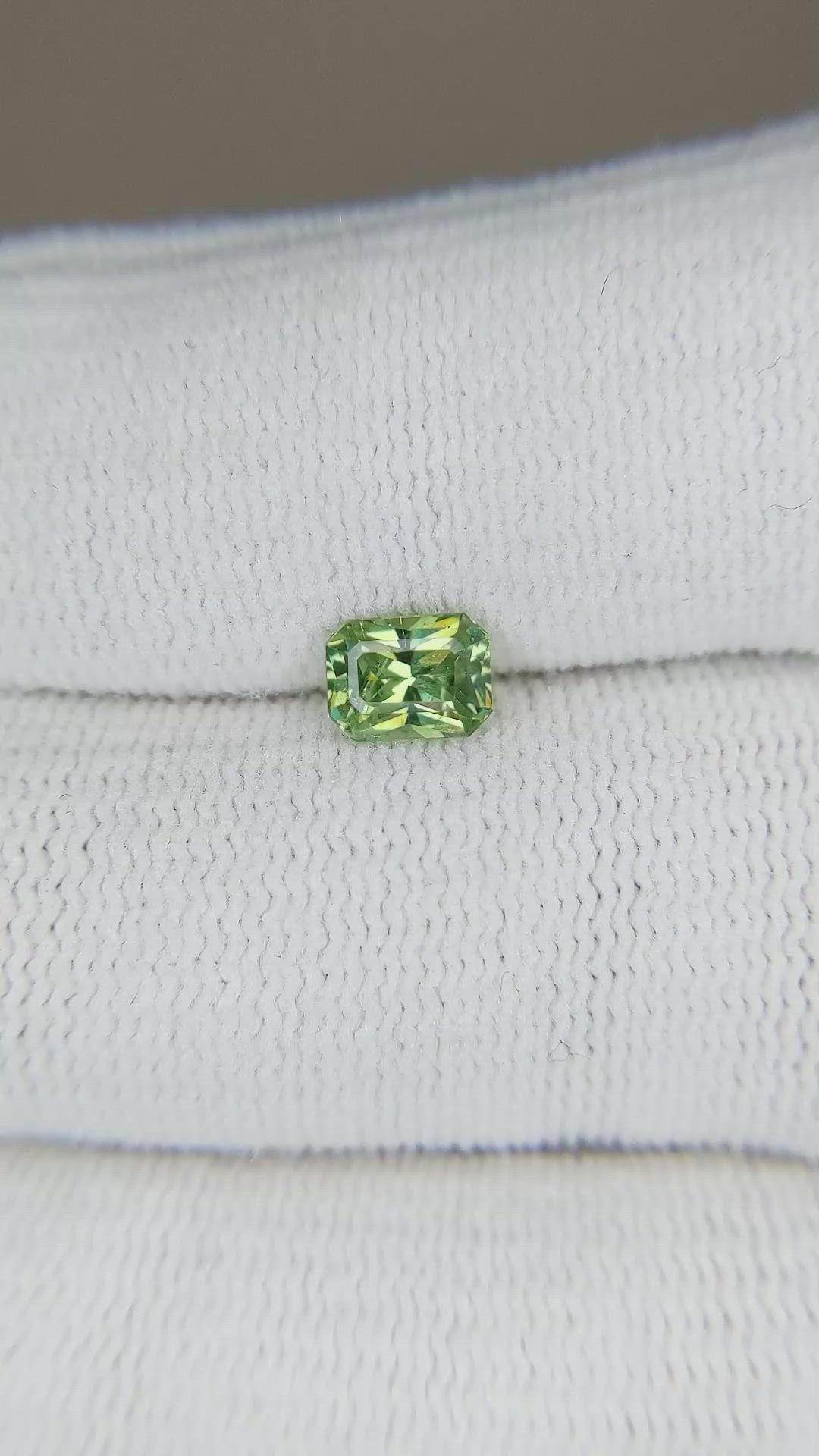 0.75 Ct. Demantoid Garnet from Namibia Size Video