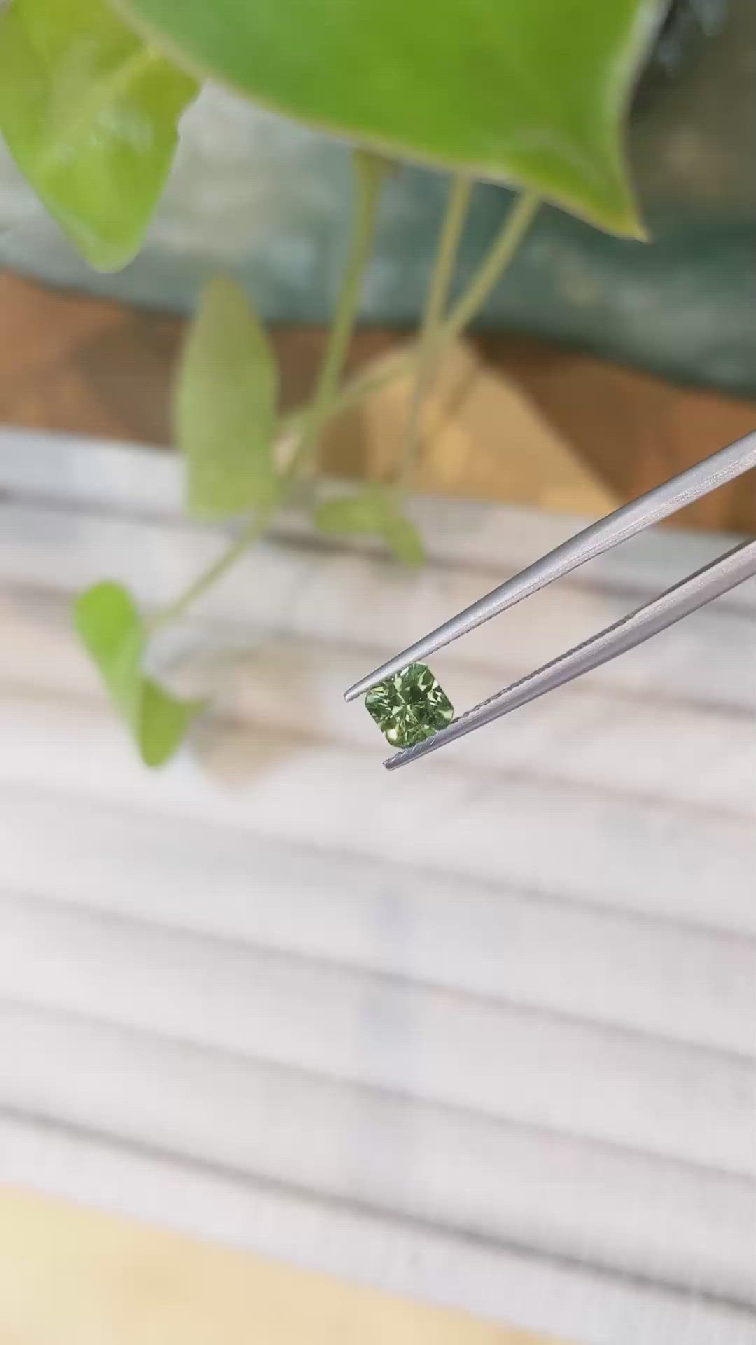 0.77 Ct. Demantoid Garnet from Namibia Size Video