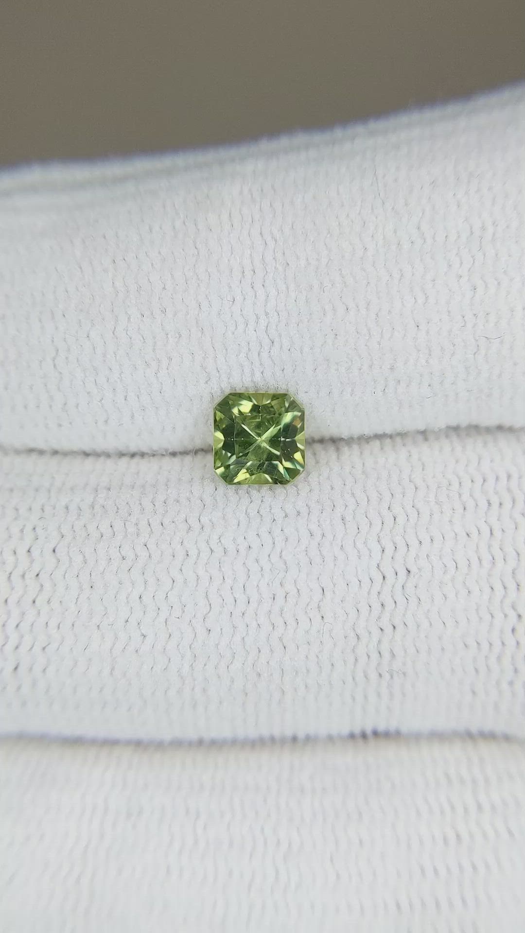 0.77 Ct. Demantoid Garnet from Namibia Size Video