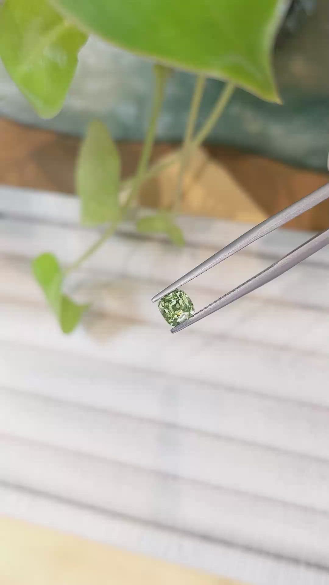 0.80 Ct. Demantoid Garnet from Namibia Size Video