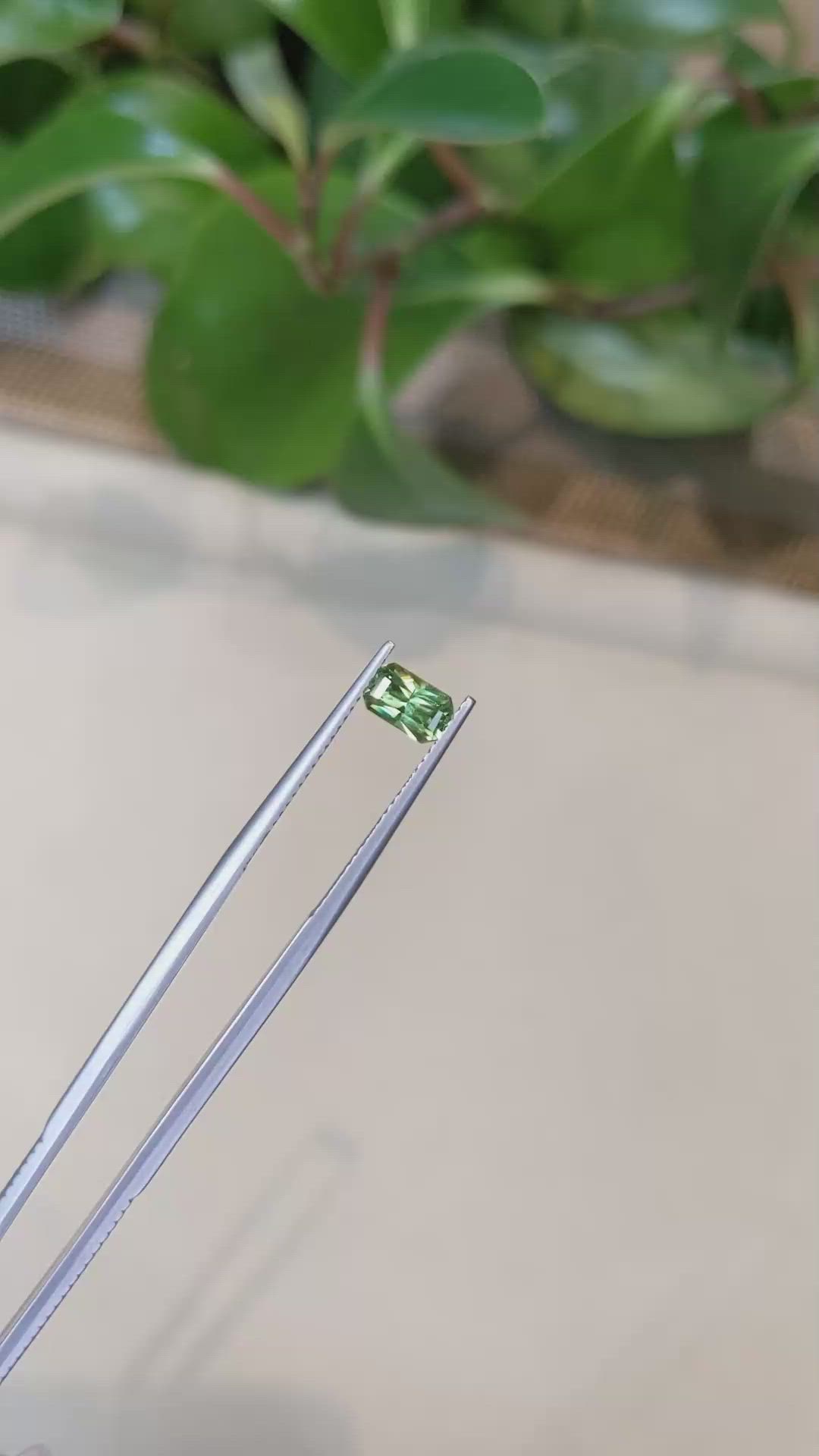 0.81 Ct. Demantoid Garnet from Namibia Size Video