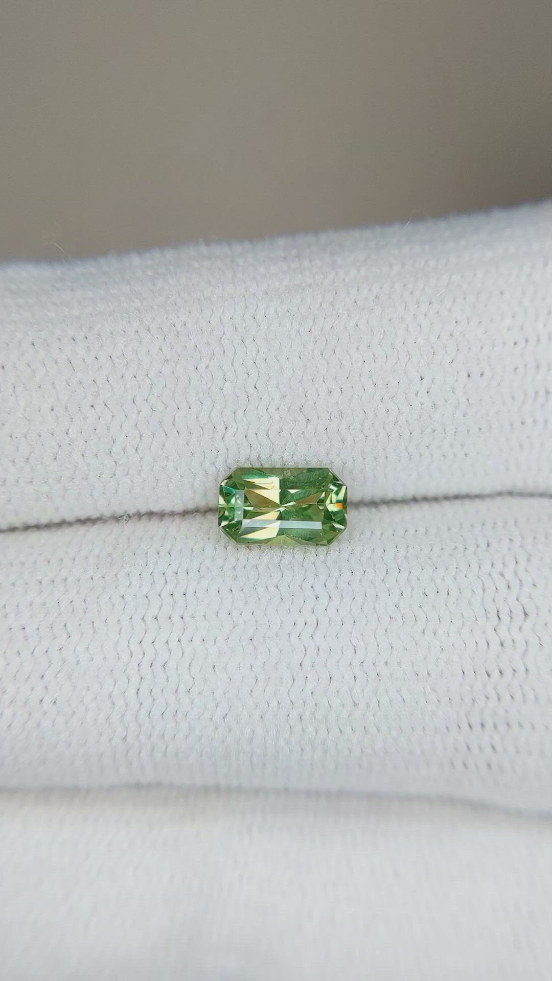 0.81 Ct. Demantoid Garnet from Namibia Size Video