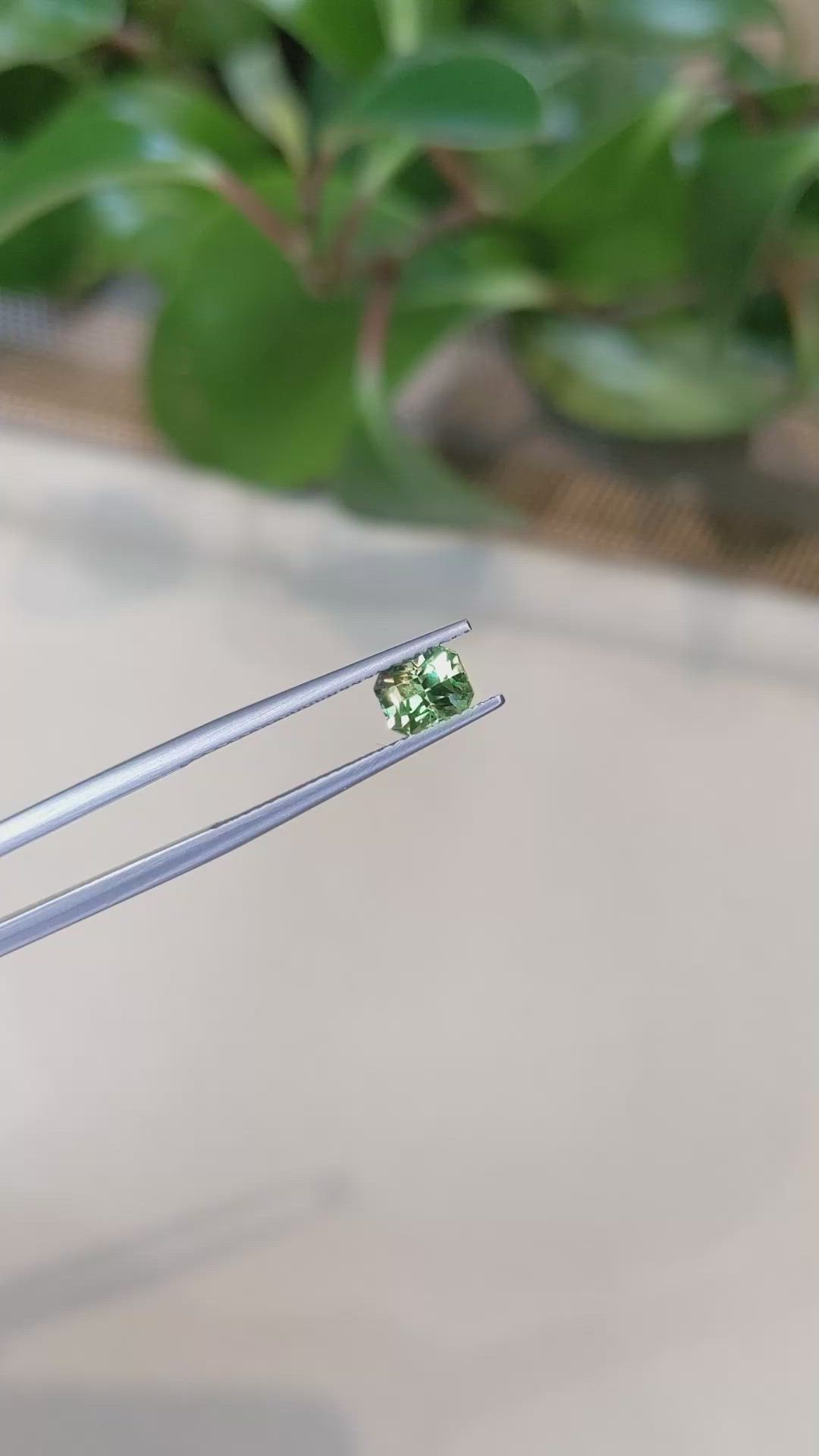 0.96 Ct. Demantoid Garnet from Namibia Size Video