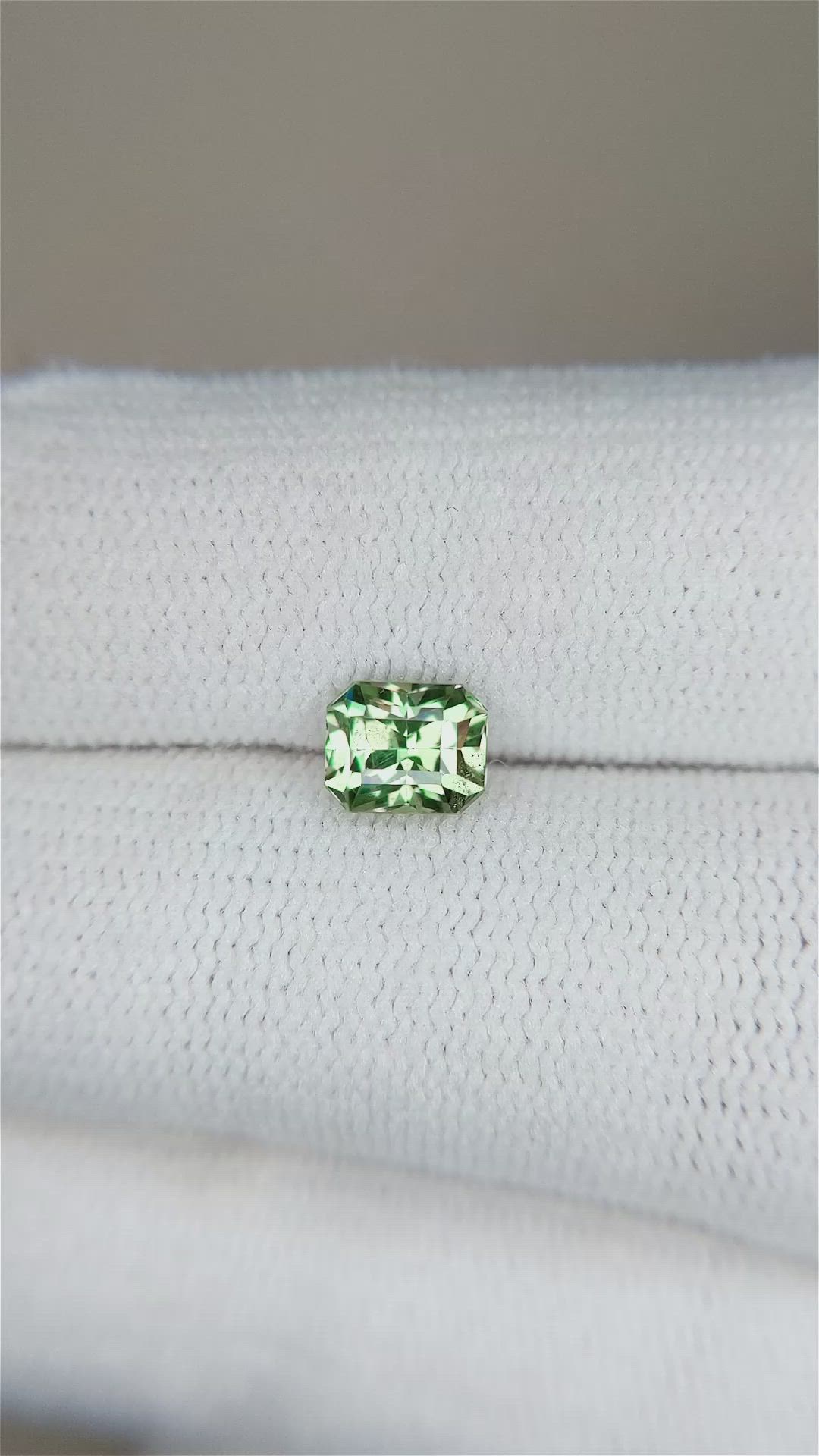0.96 Ct. Demantoid Garnet from Namibia Size Video