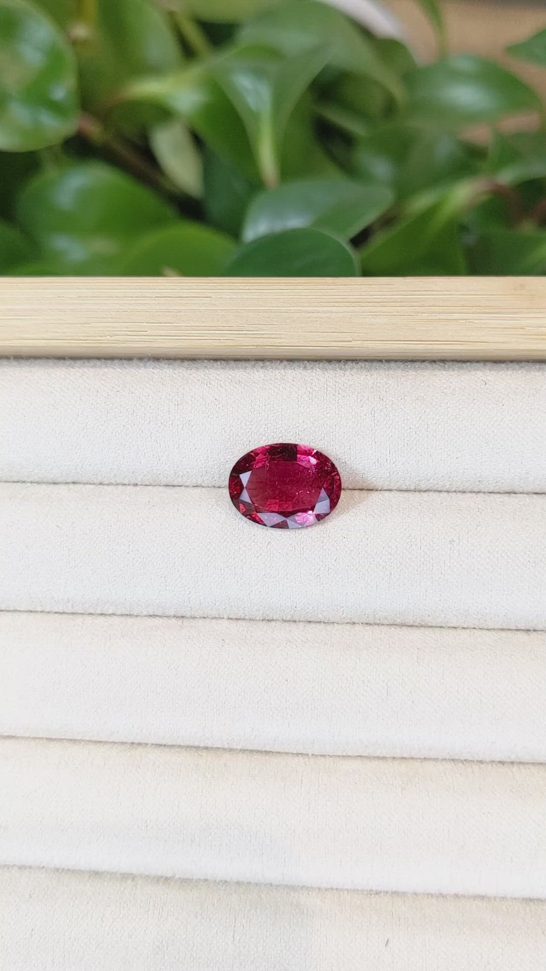 4.98 Ct. Rubellite Tourmaline from Brazil Size Video