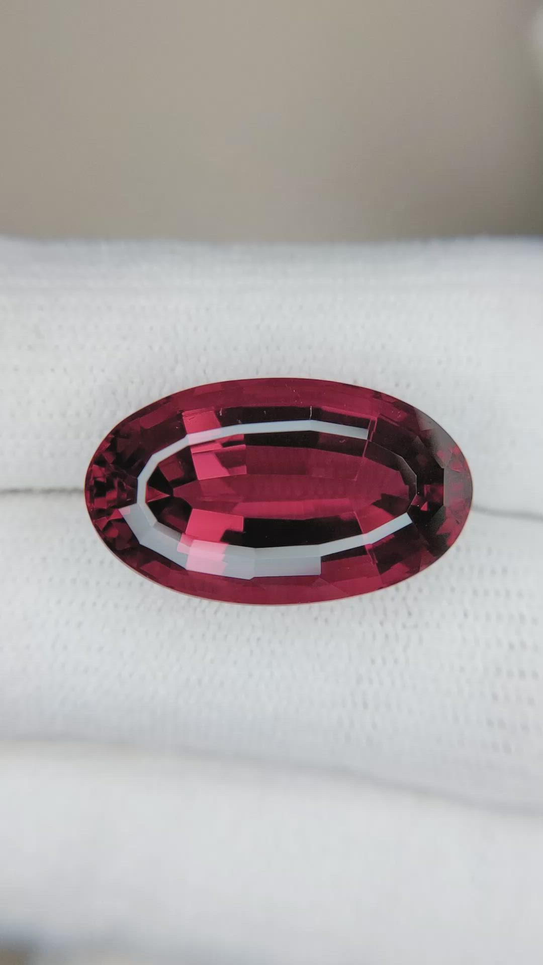16.67 Ct. Rubellite Tourmaline from Brazil Size Video