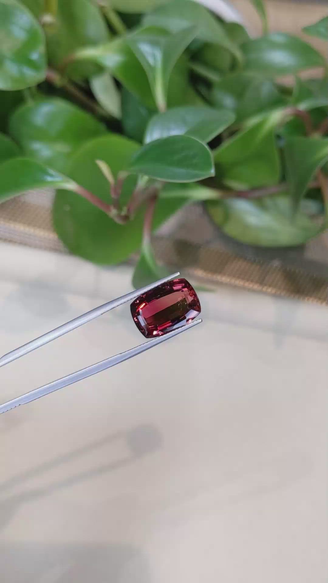 9.41 Ct. Rubellite Tourmaline from Brazil Size Video
