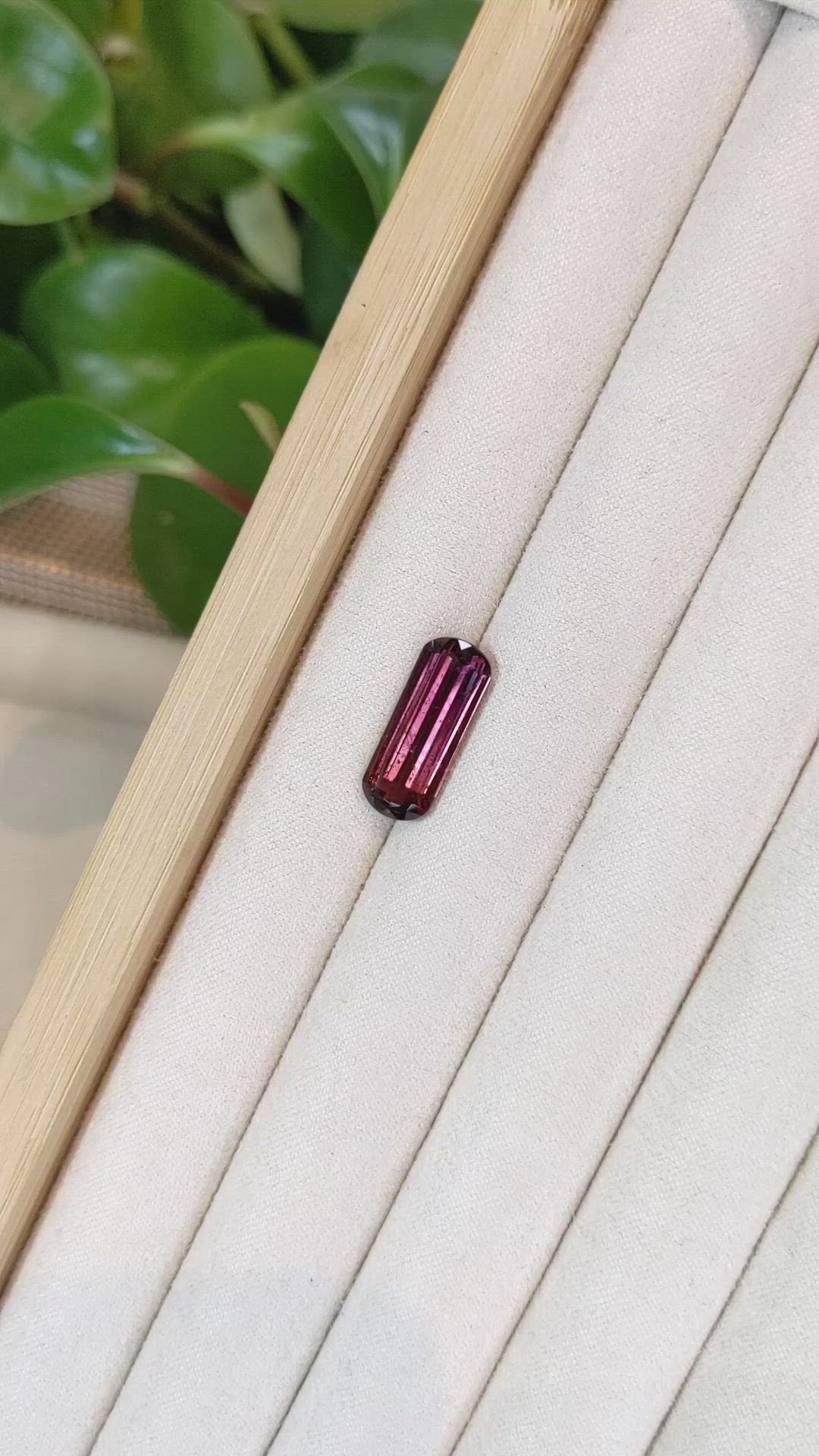 5.60 Ct. Rubellite Tourmaline from Brazil Size Video
