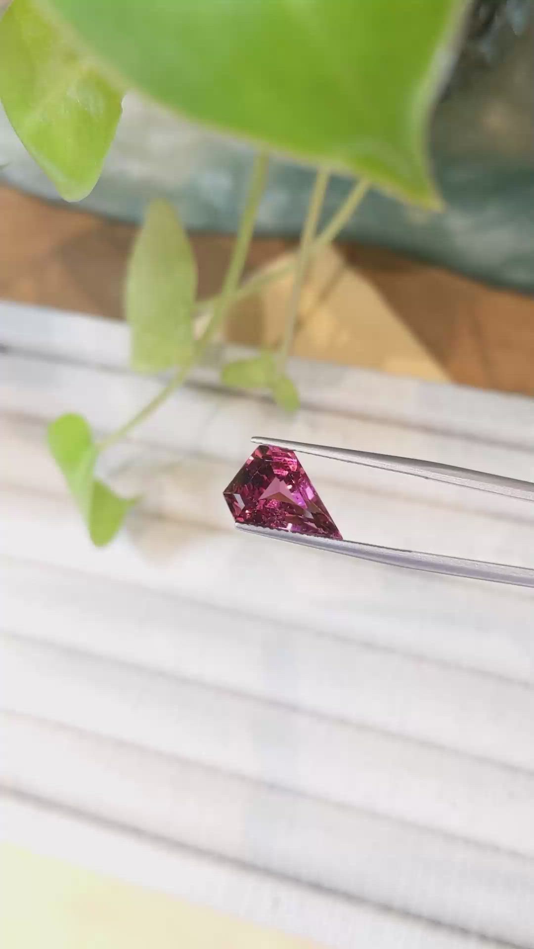 4.62 Ct. Pinkish Red Rubellite Tourmaline from Mozambique Size Video