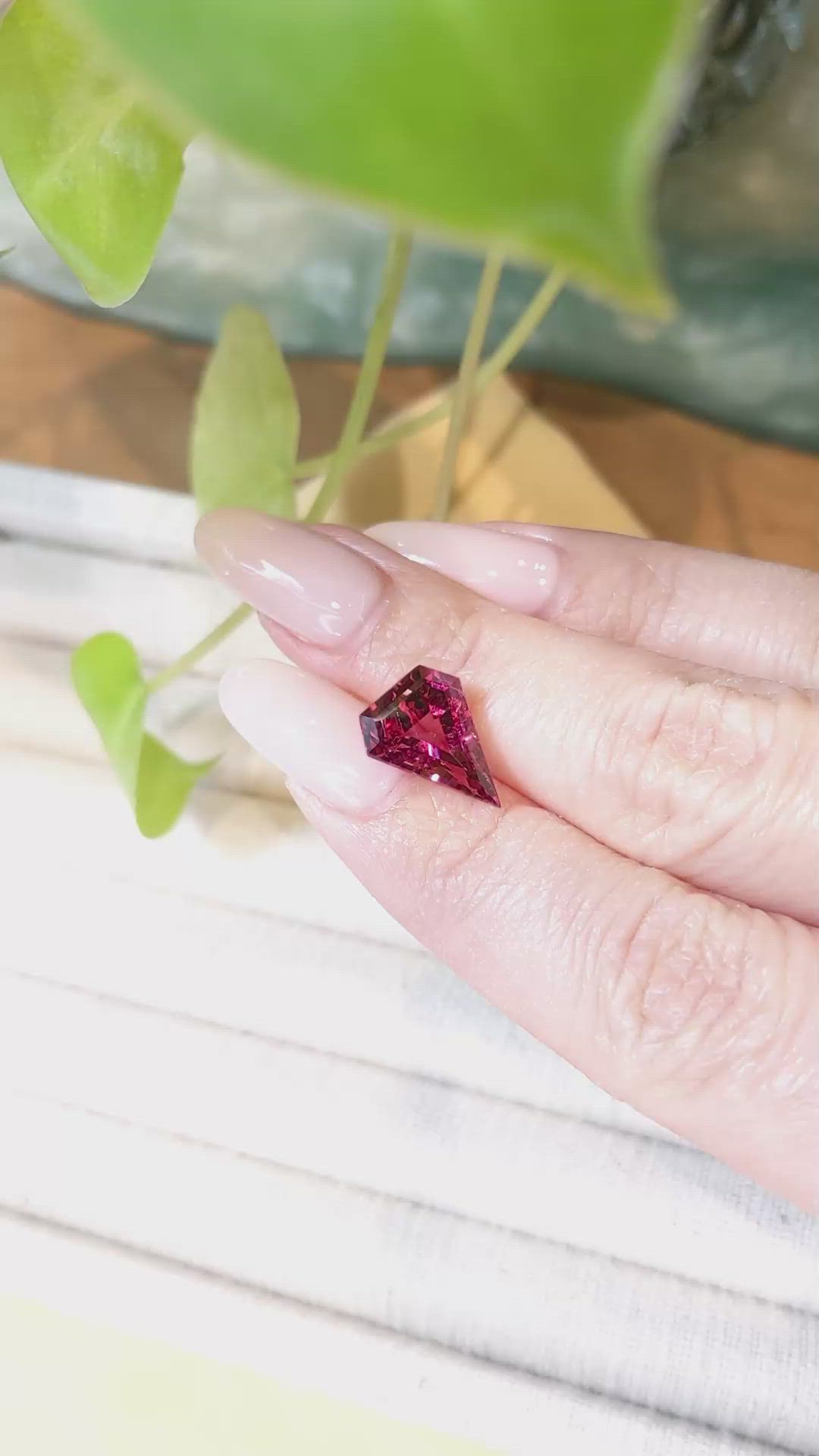 4.62 Ct. Pinkish Red Rubellite Tourmaline from Mozambique Size Video