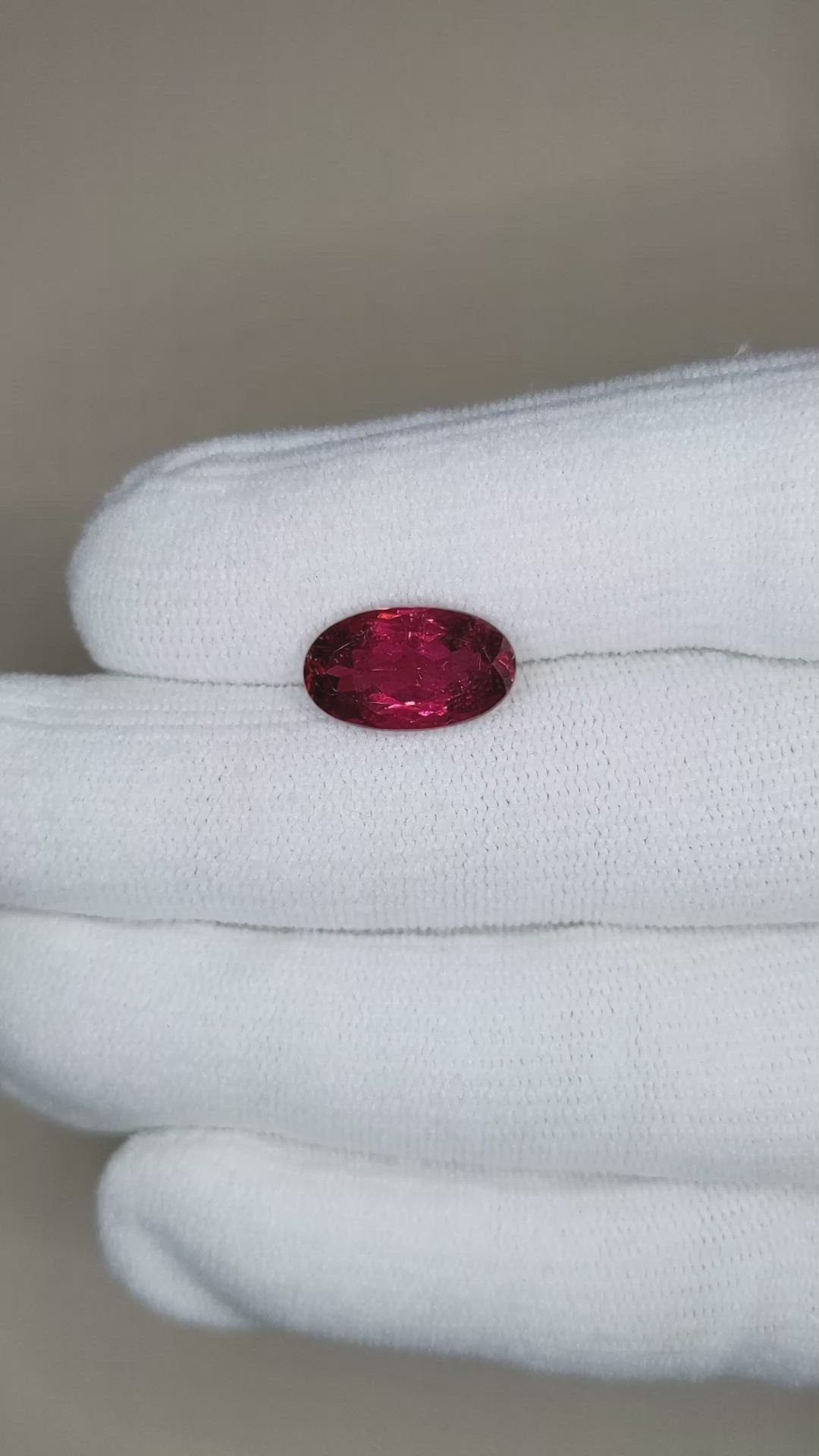 4.80 Ct. Rubellite Tourmaline from Mozambique Size Video