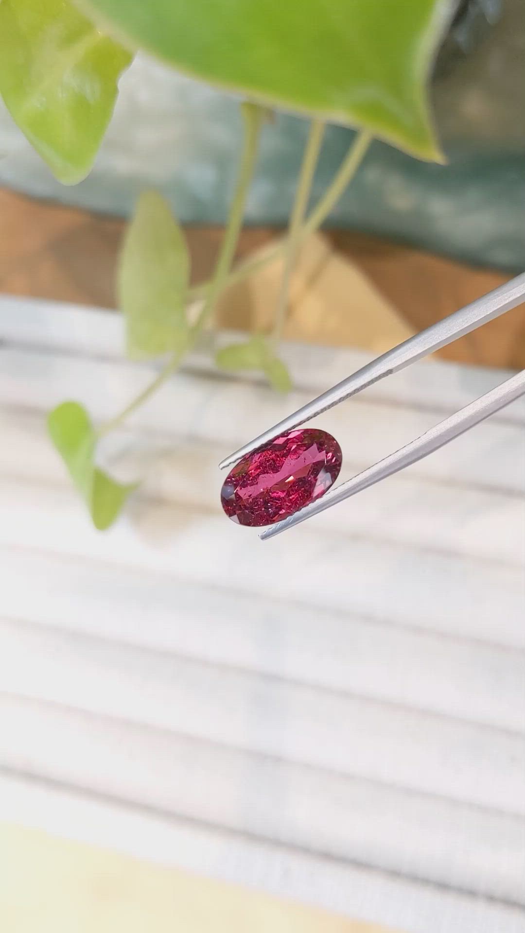 4.80 Ct. Rubellite Tourmaline from Mozambique Size Video