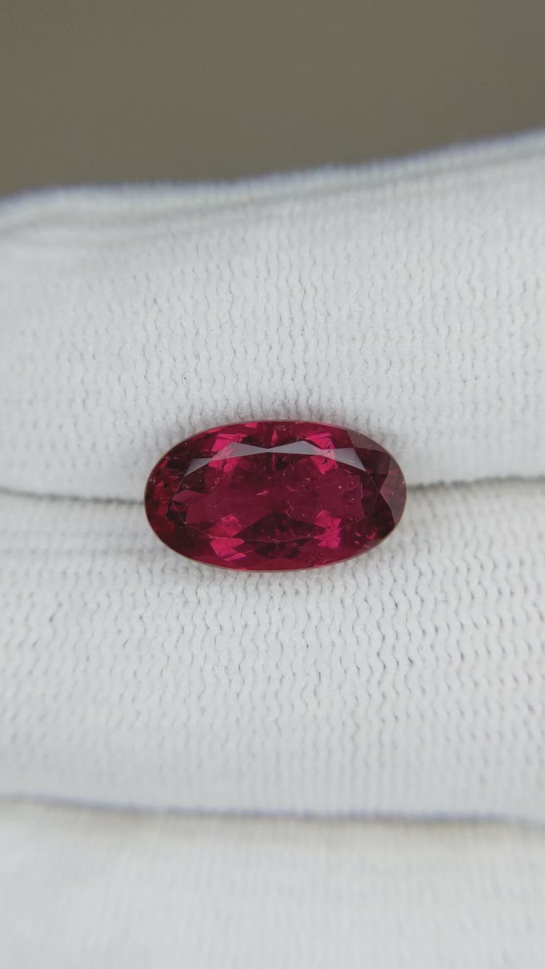 4.80 Ct. Rubellite Tourmaline from Mozambique Size Video
