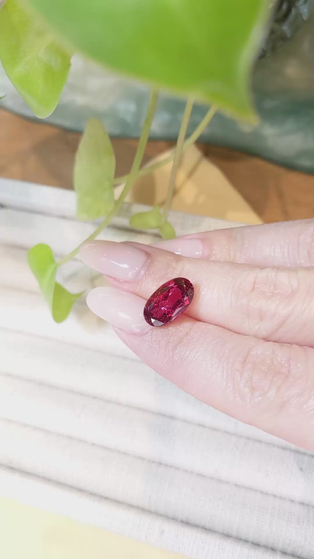 4.80 Ct. Rubellite Tourmaline from Mozambique Size Video