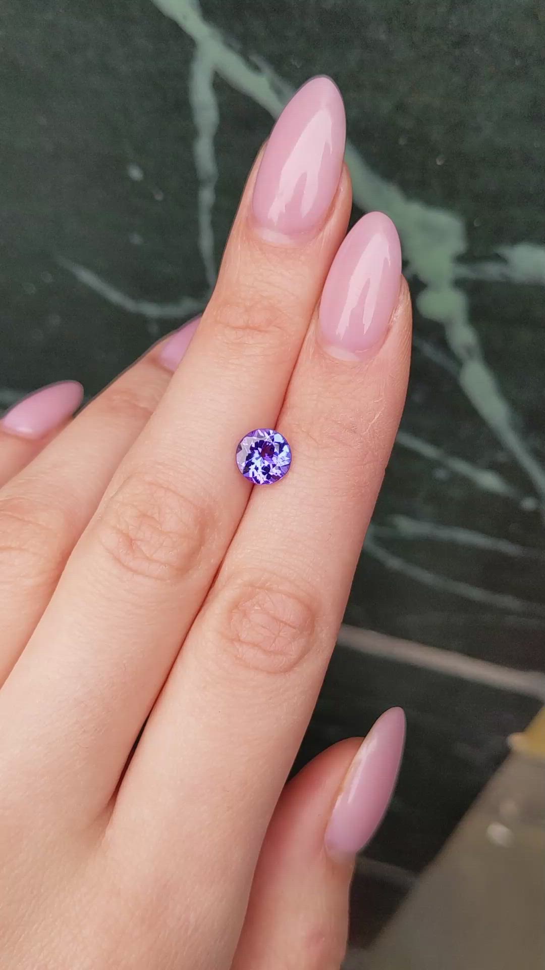 1.70 Ct. Tanzanite from Tanzania Size Video