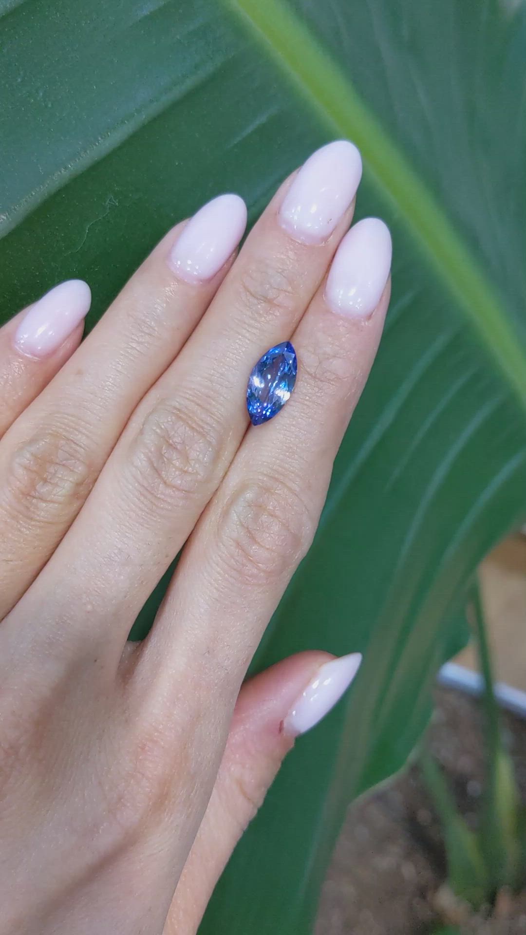 2.52 Ct. Tanzanite from Tanzania Size Video