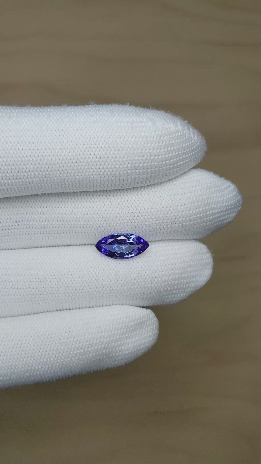 2.52 Ct. Tanzanite from Tanzania Size Video