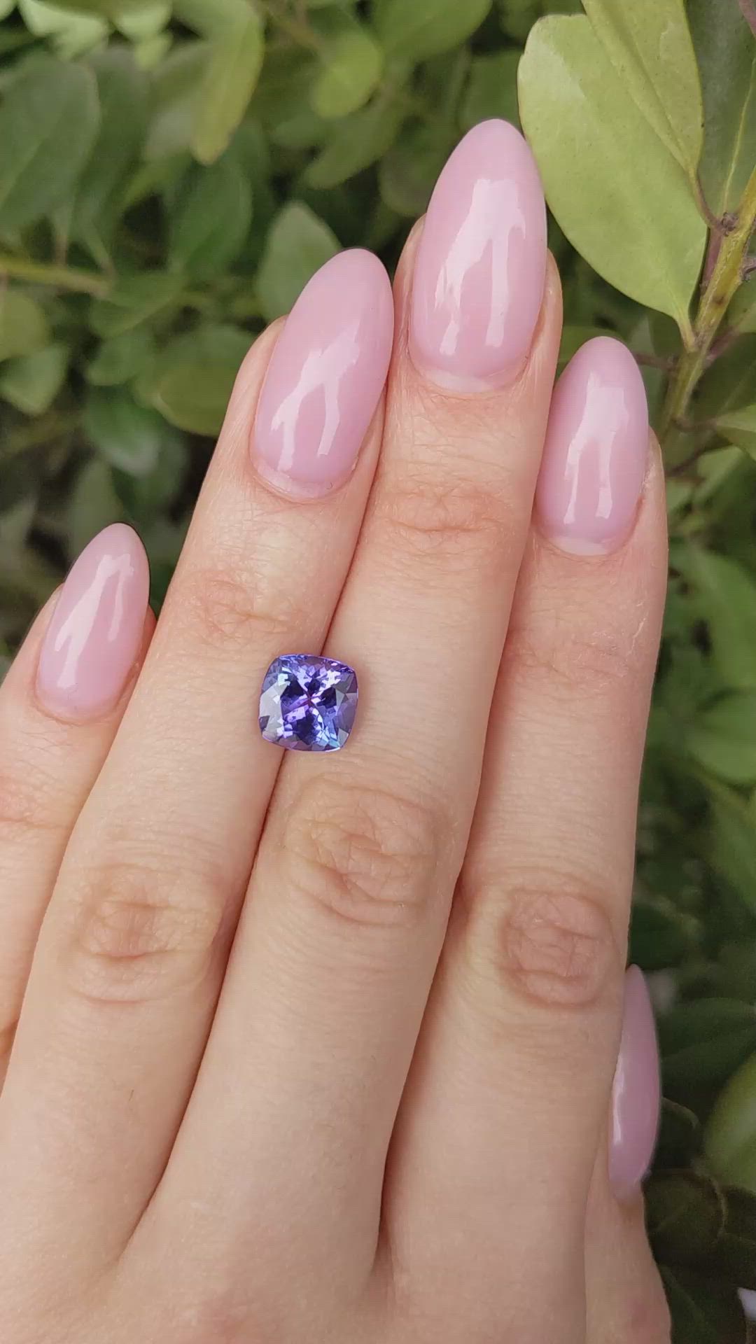 2.92 Ct. Tanzanite from Tanzania Size Video