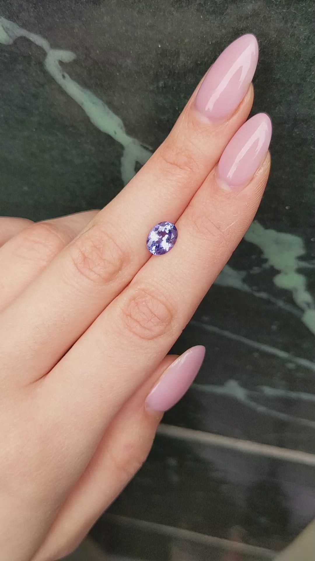 1.79 Ct. Tanzanite from Tanzania Size Video