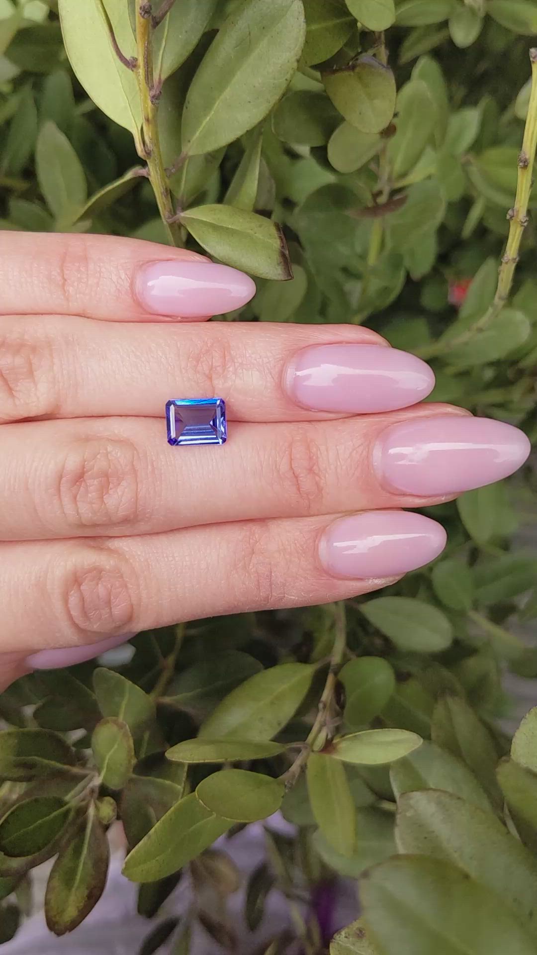 2.06 Ct. Tanzanite from Tanzania Size Video