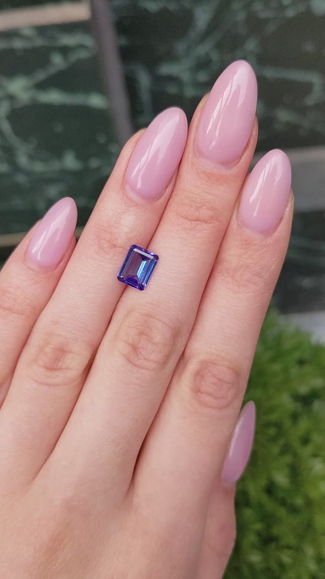 2.06 Ct. Tanzanite from Tanzania Size Video