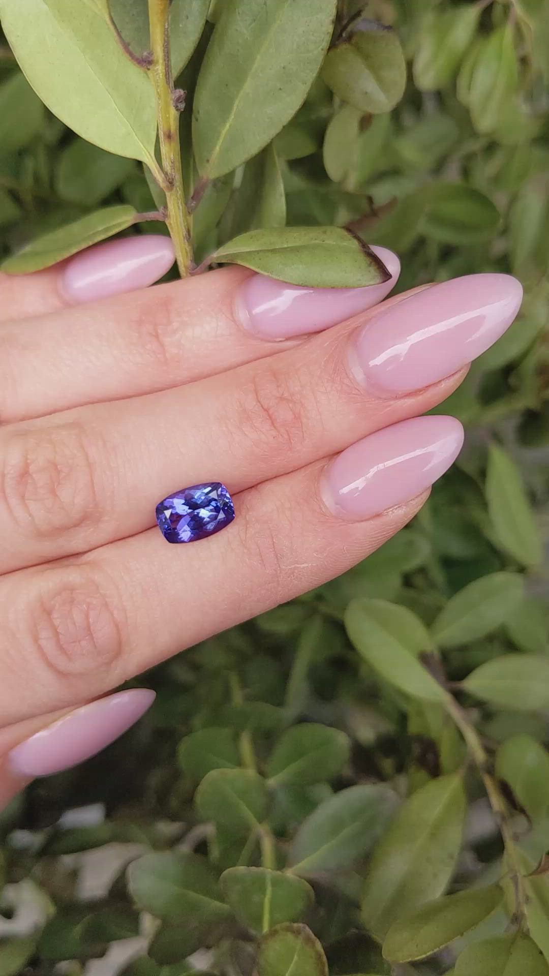 2.61 Ct. Tanzanite from Tanzania Size Video