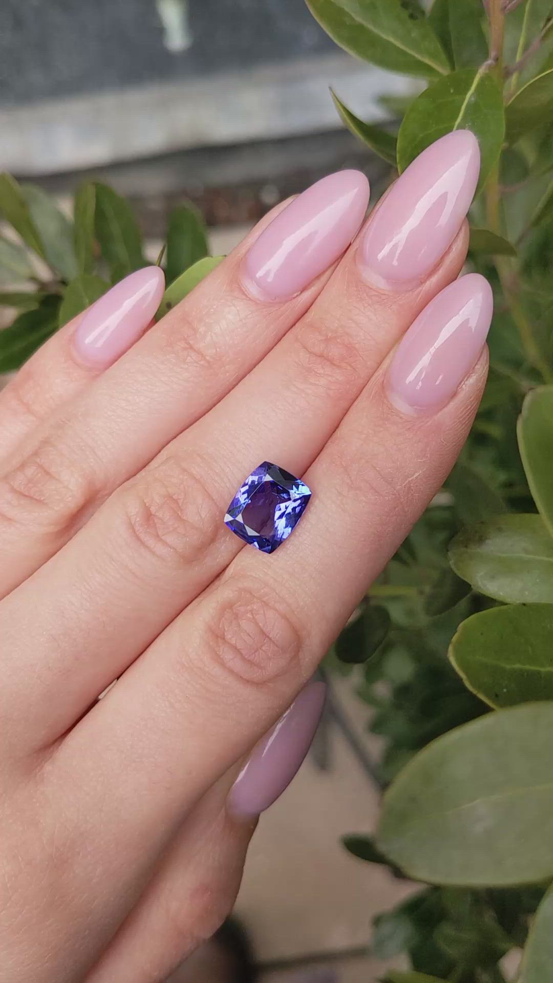 4.10 Ct. Tanzanite from Tanzania Size Video